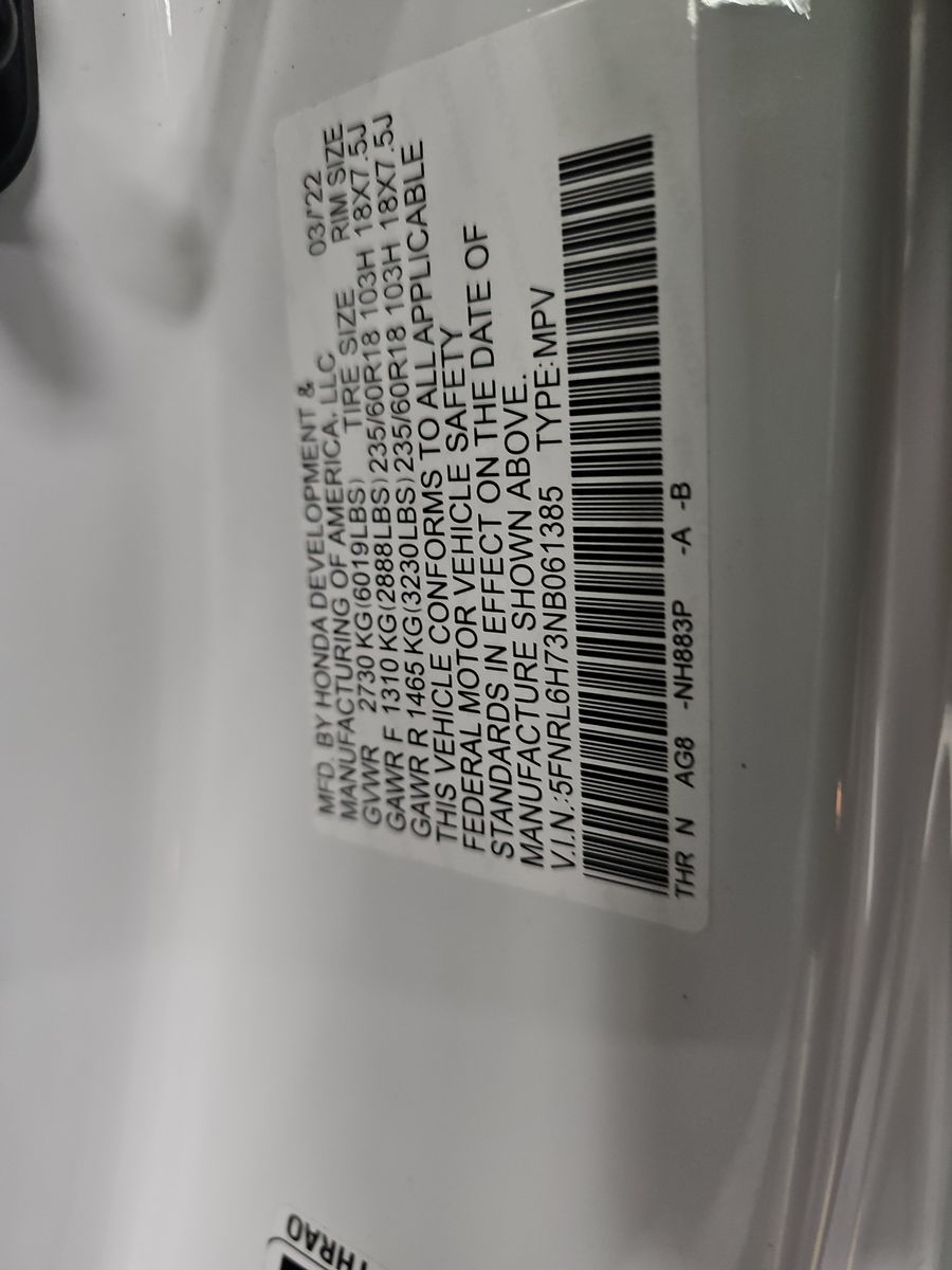 2022 Honda Odyssey EX-L FWD