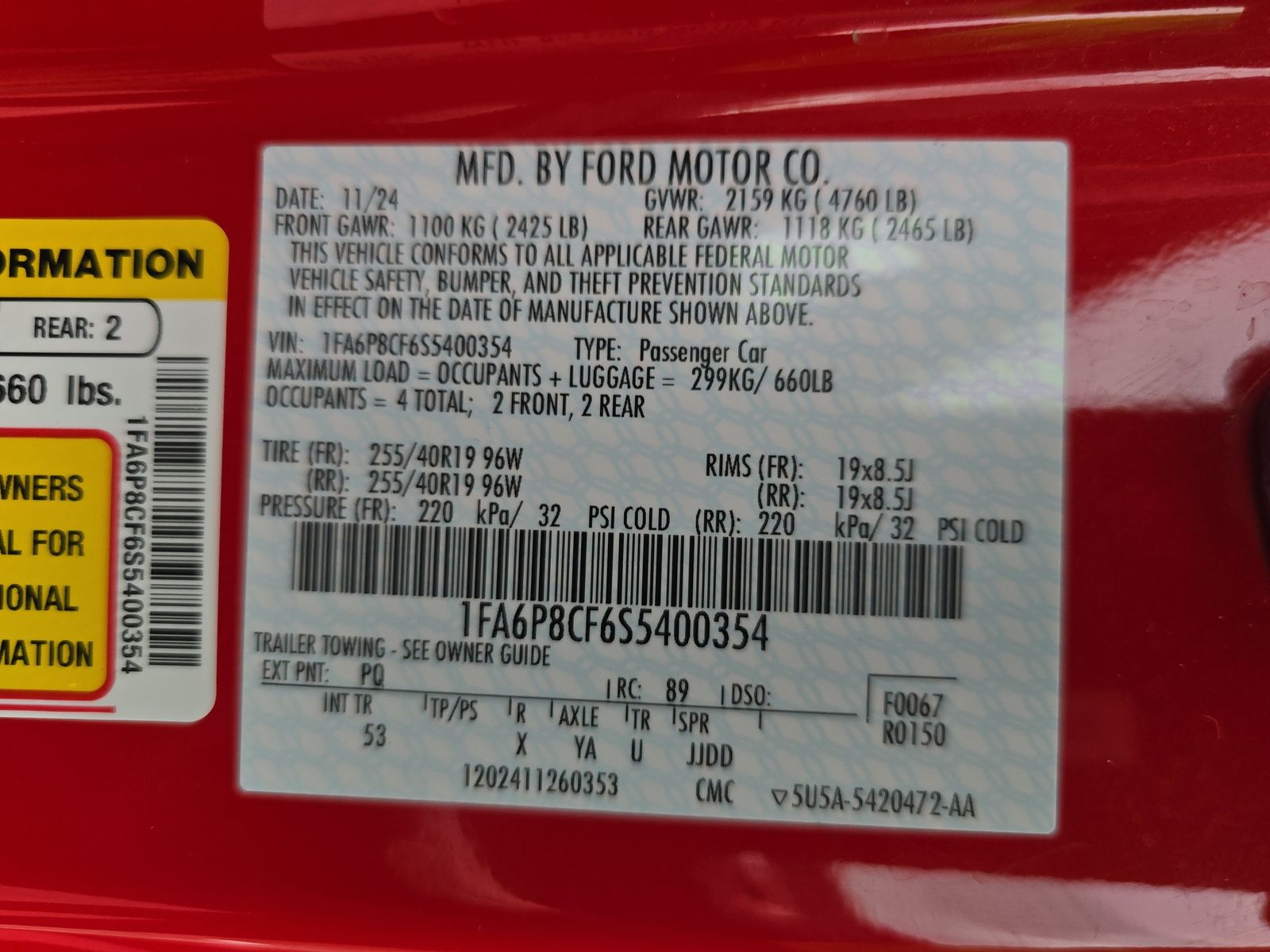 2025 Ford Mustang GT Premium RWD