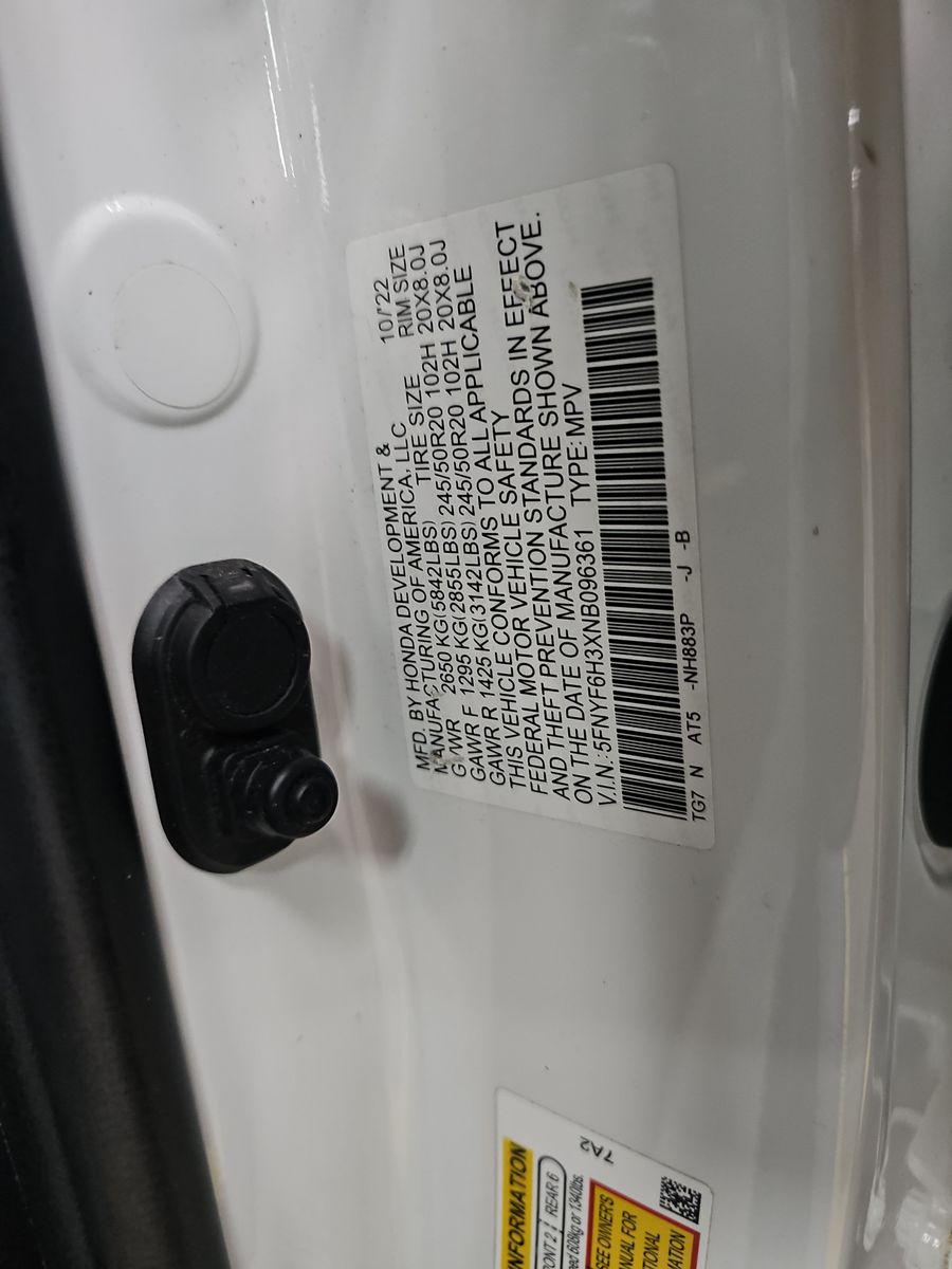 2022 Honda Pilot Sport AWD