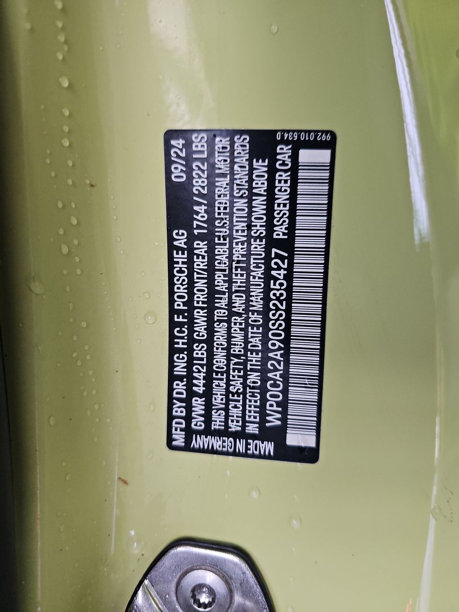 2025 Porsche 911 Carrera RWD