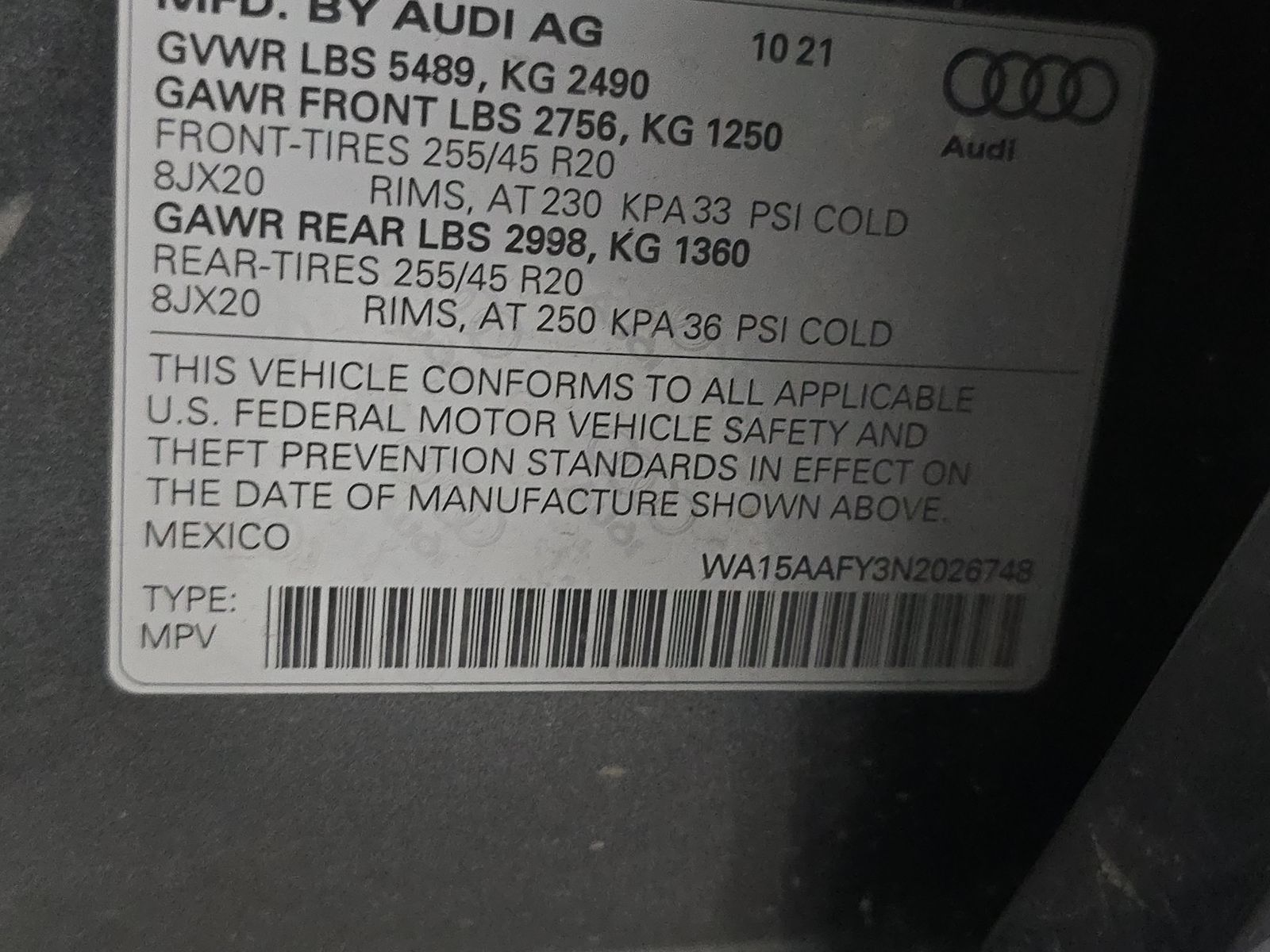 2022 Audi Q5 S line Premium Plus AWD