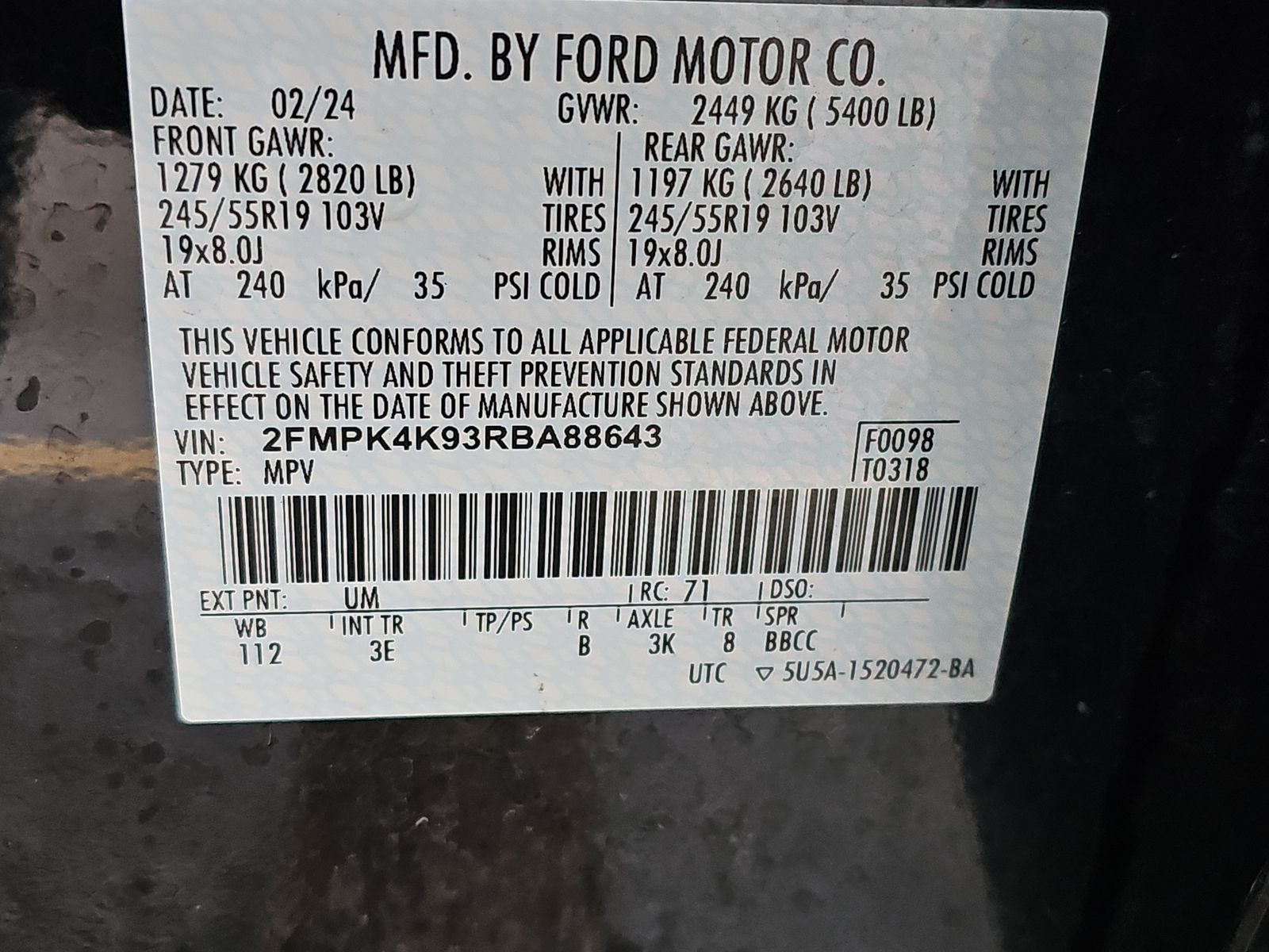 2024 Ford Edge Titanium AWD