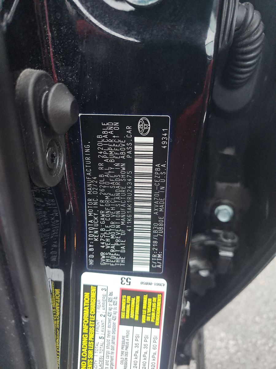 2024 Toyota Camry XSE FWD