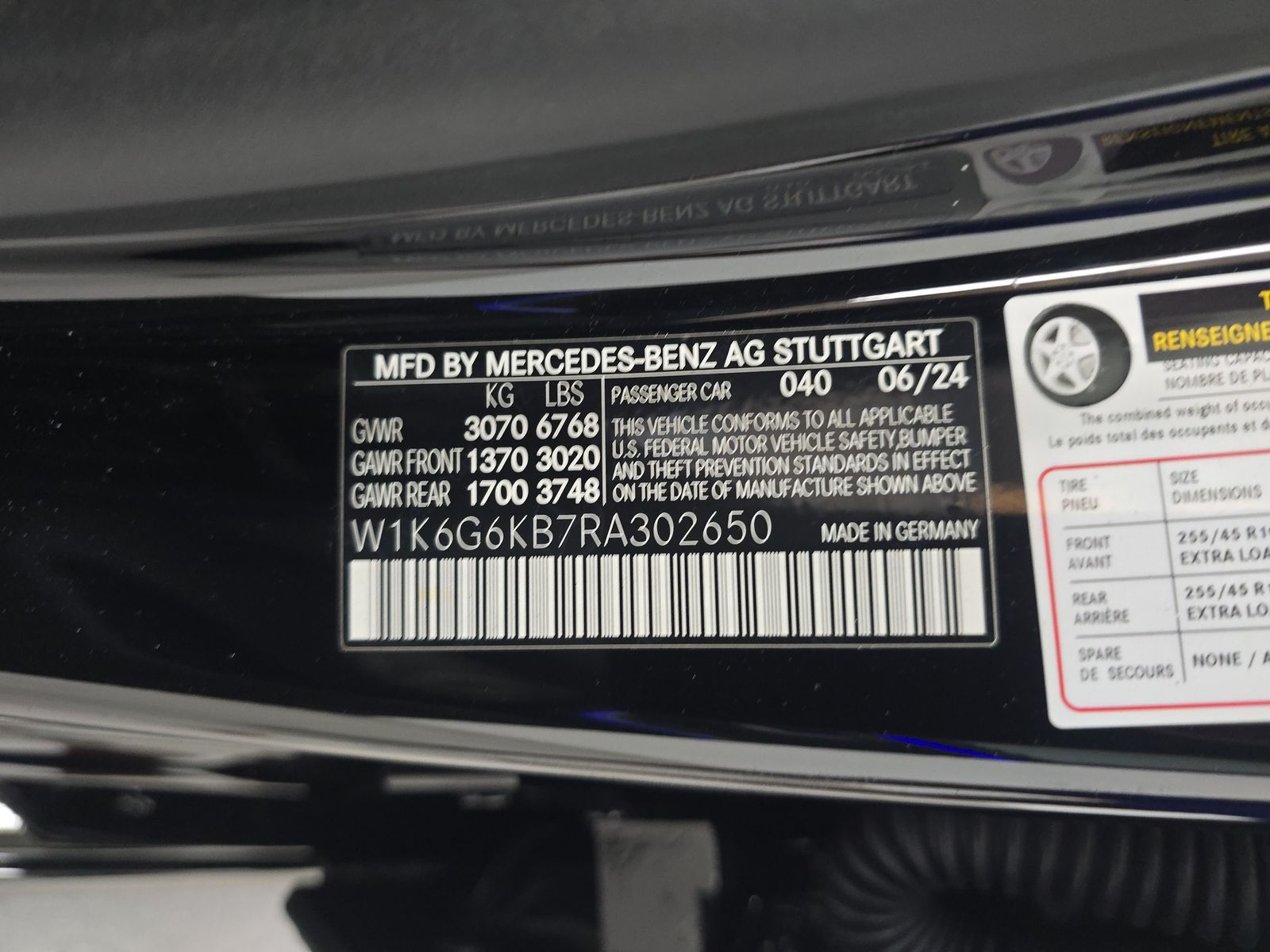 2024 Mercedes-Benz S-Class S 580e AWD