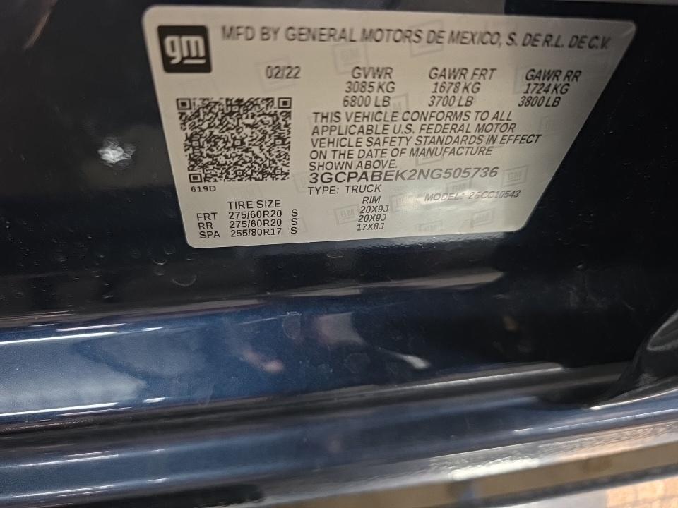 2022 Chevrolet Silverado 1500 Custom RWD