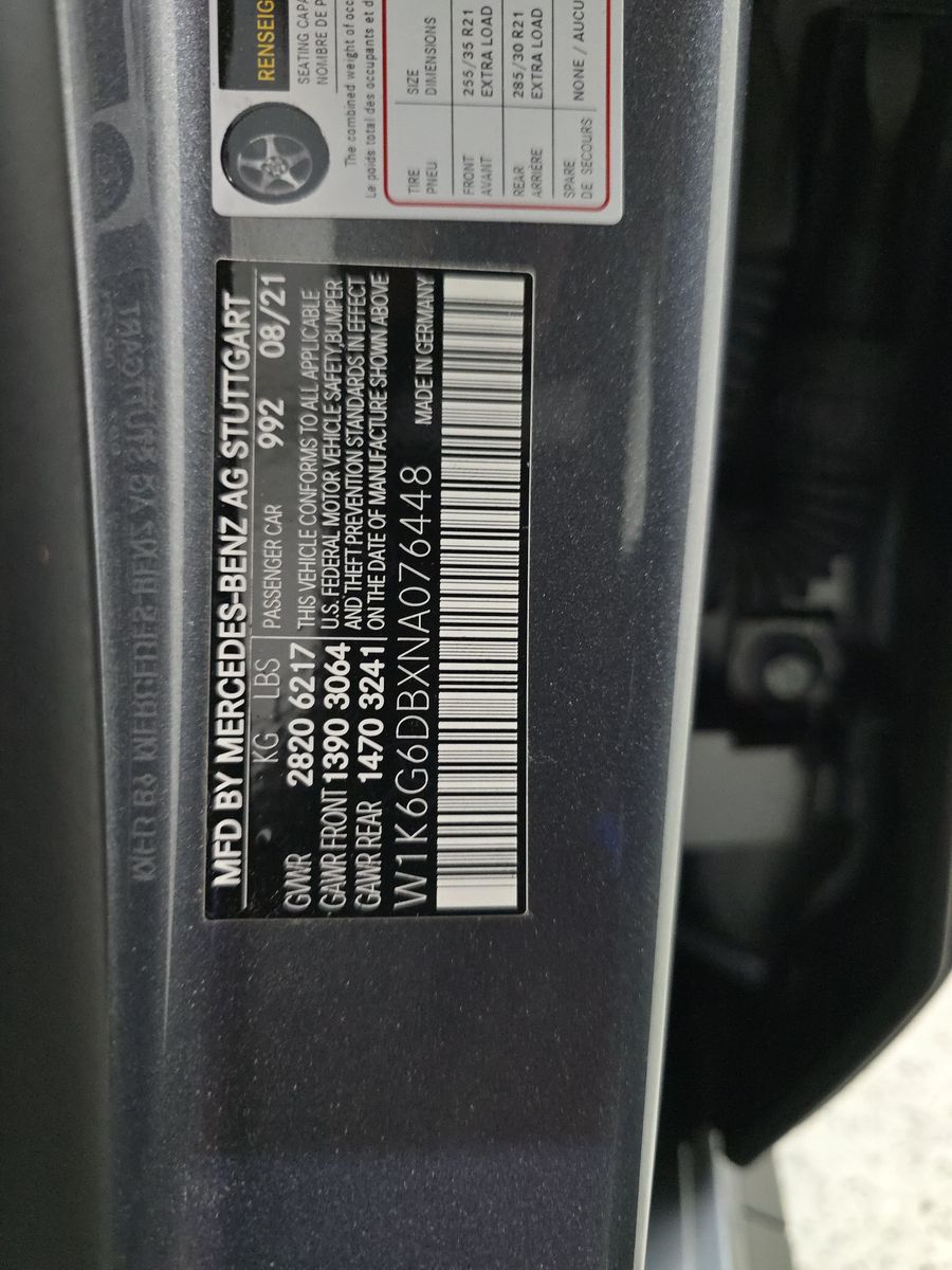 2022 Mercedes-Benz S-Class S 500 AWD