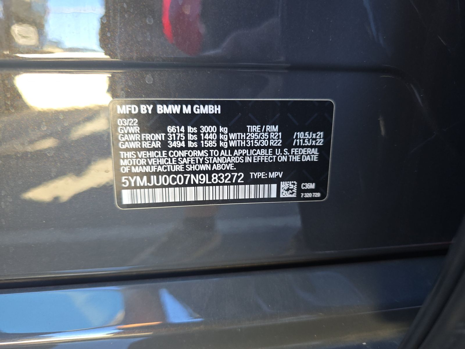 2022 BMW X5 M Base AWD