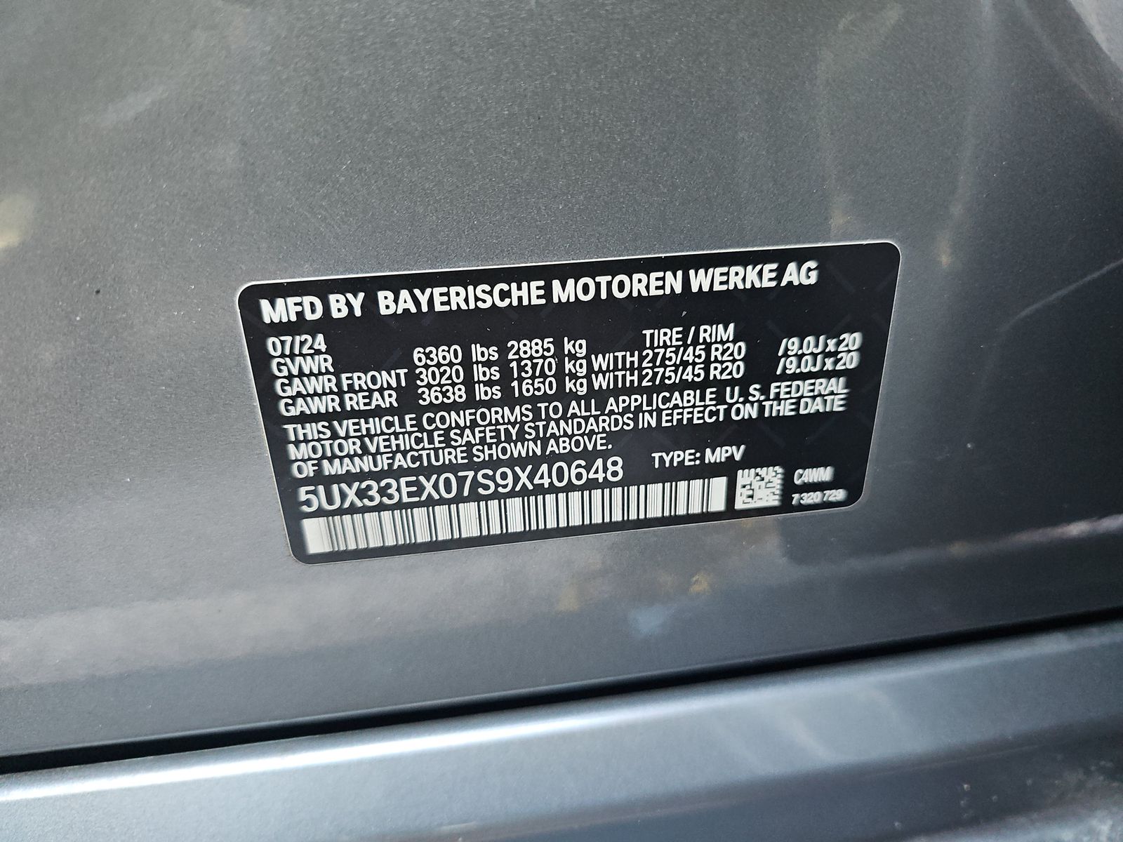 2025 BMW X6 xDrive40i AWD