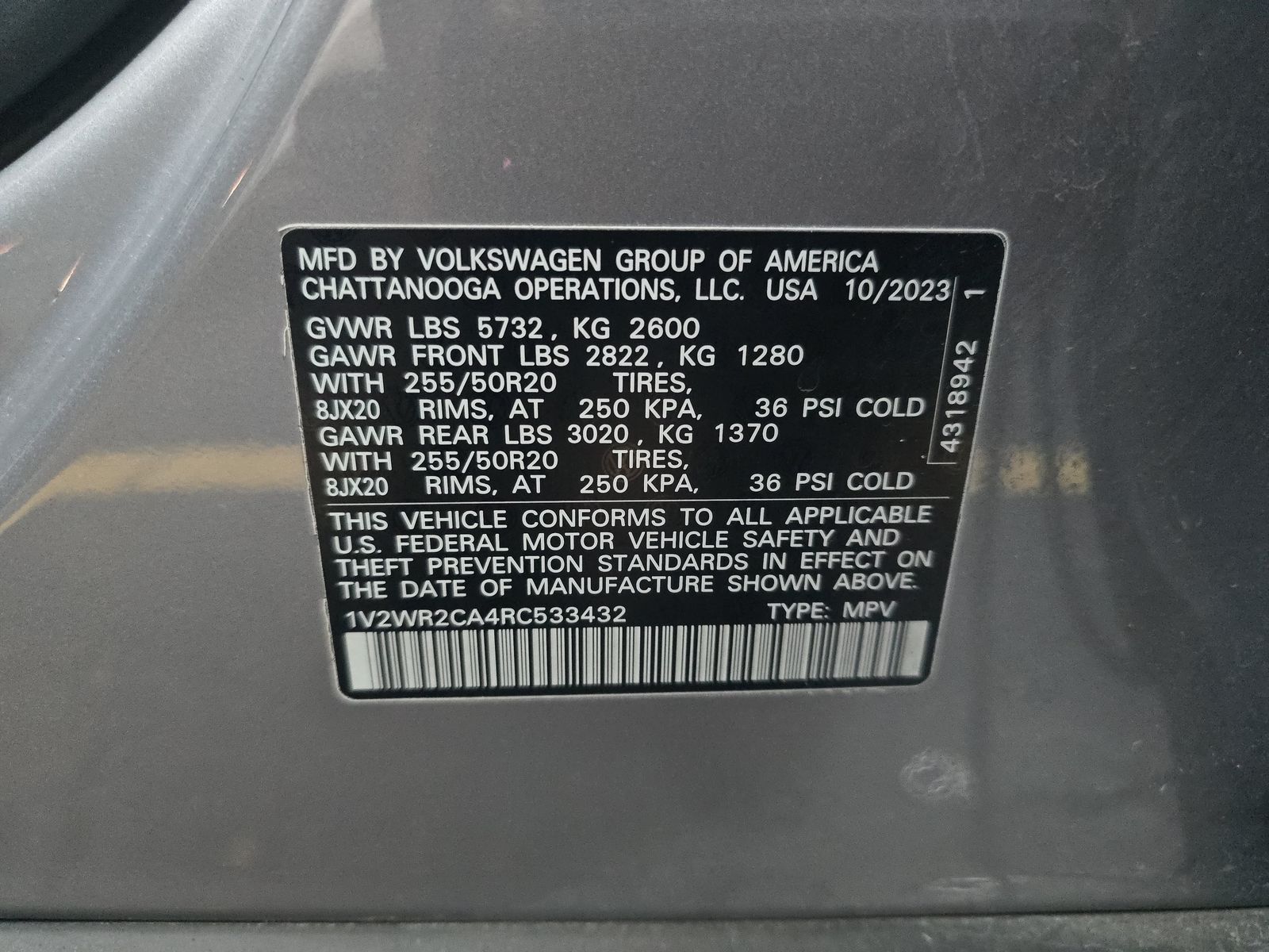 2024 Volkswagen Atlas 2.0T SE FWD