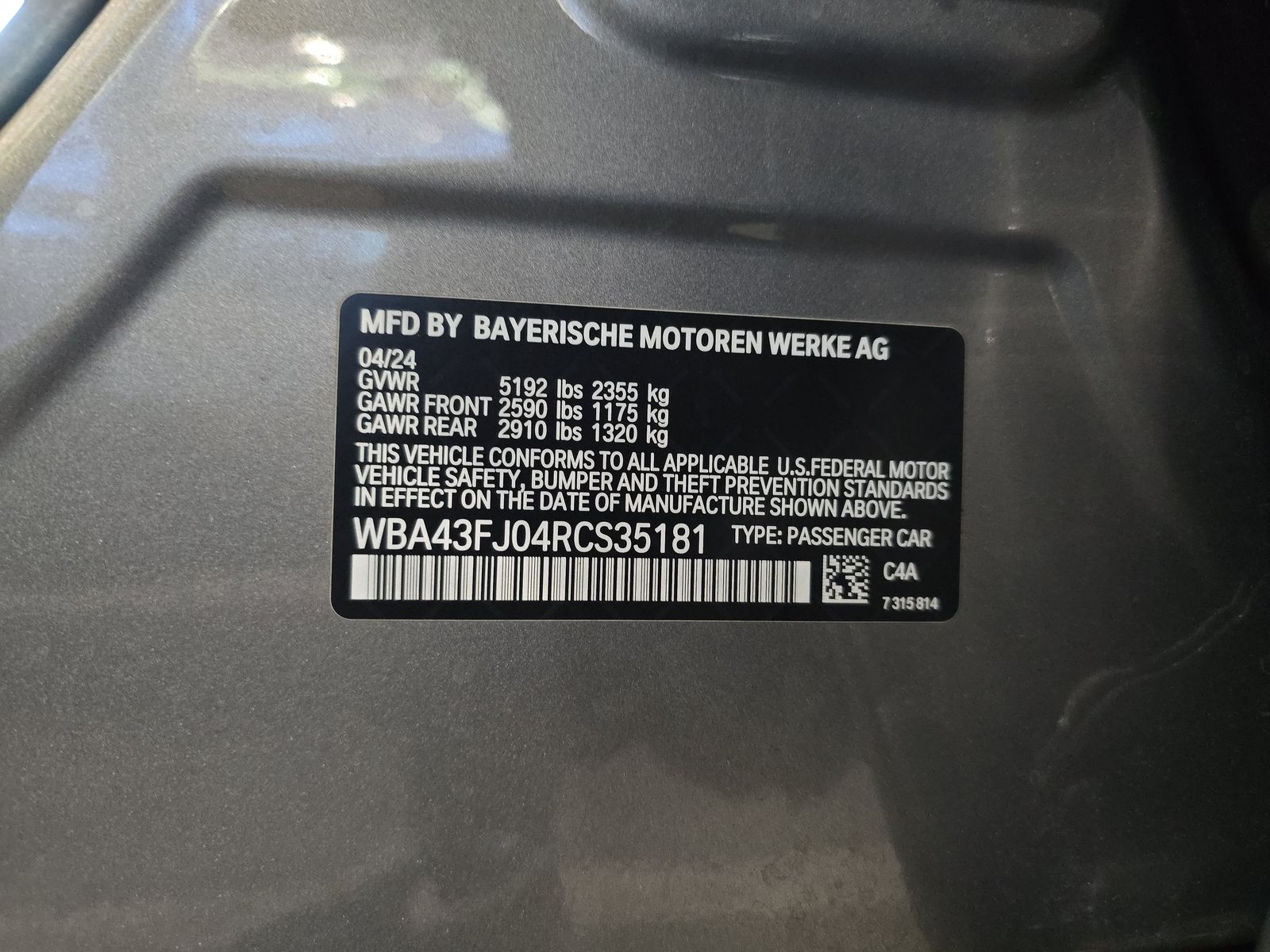 2024 BMW 5 Series 530i RWD