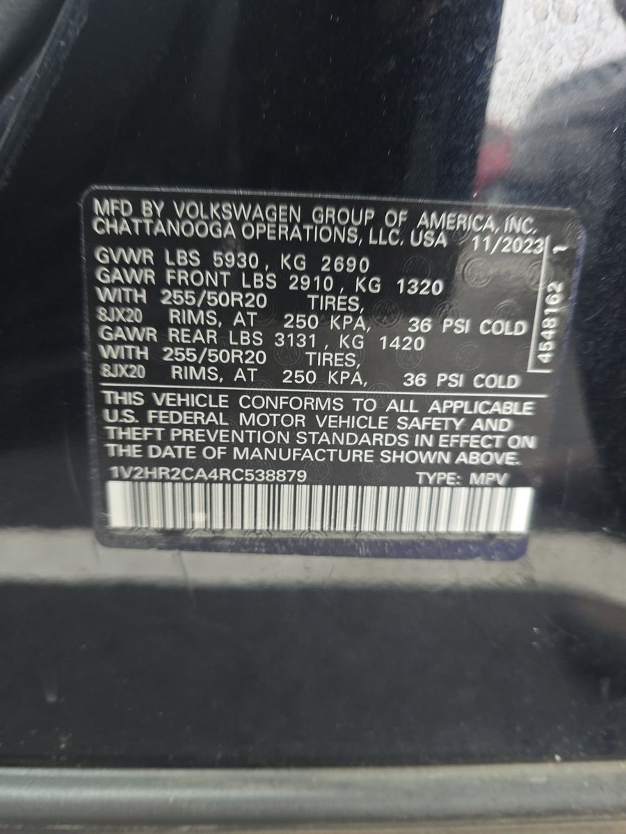 2024 Volkswagen Atlas 2.0T SE AWD