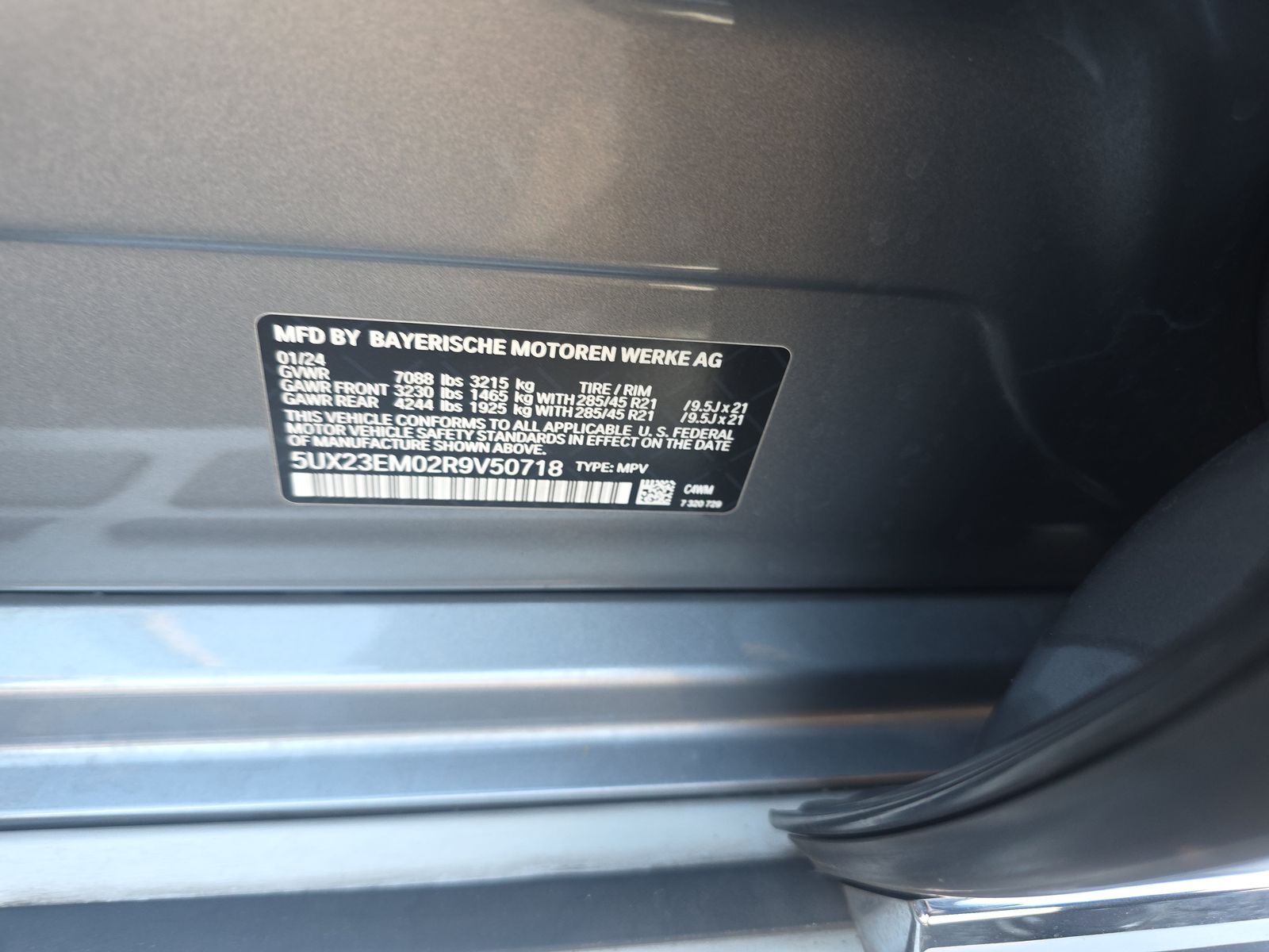 2024 BMW X7 xDrive40i AWD