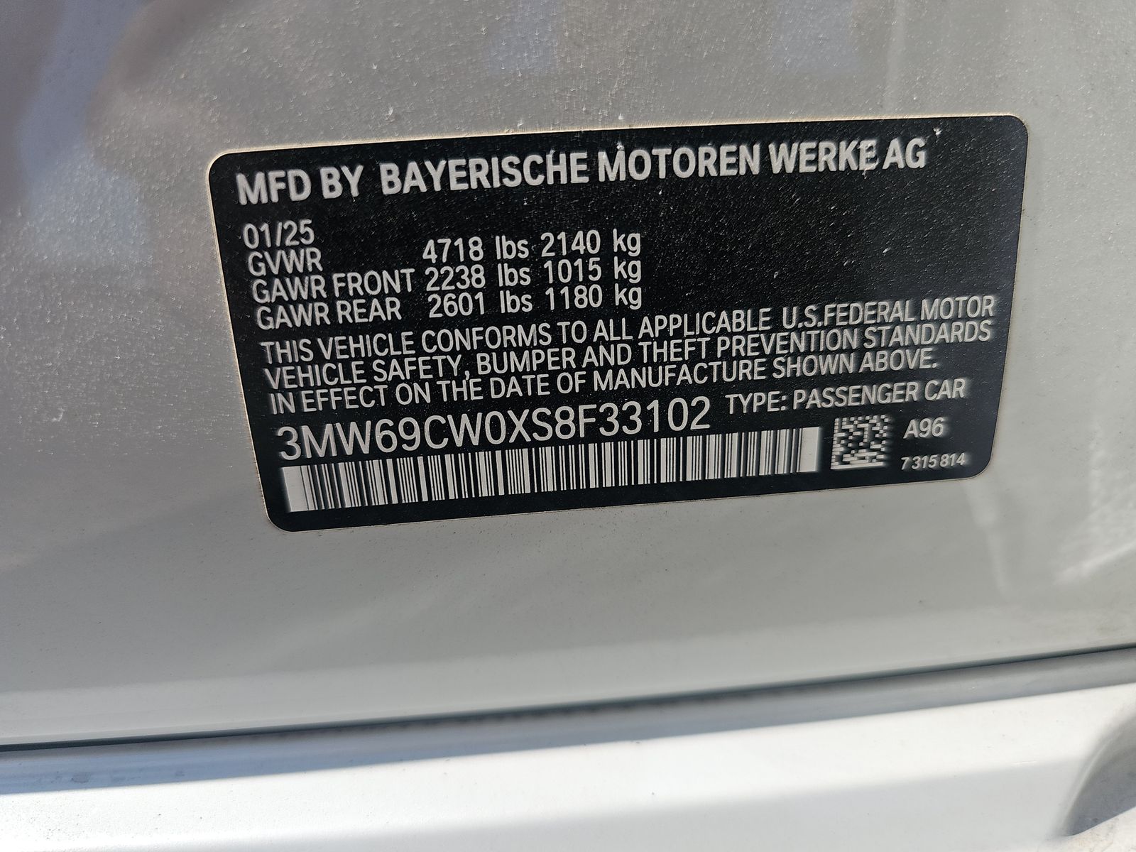 2025 BMW 3 Series 330i RWD