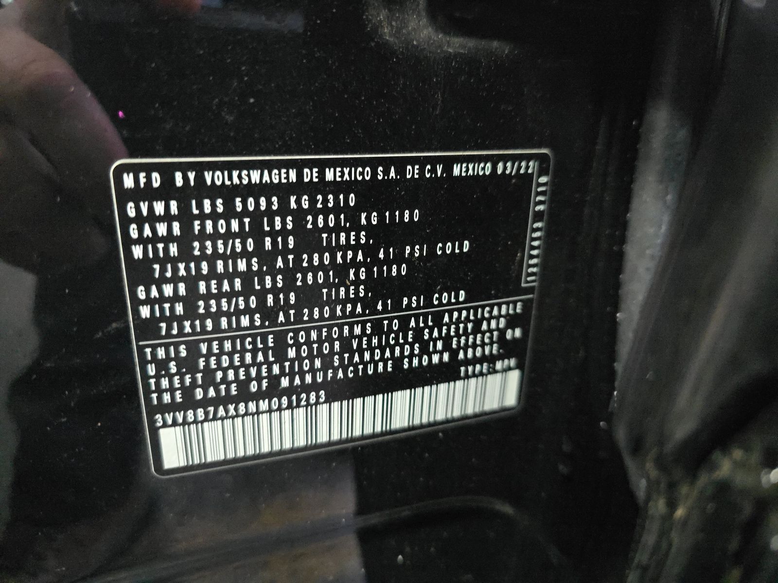 2022 Volkswagen Tiguan 2.0T SE R-Line Black AWD