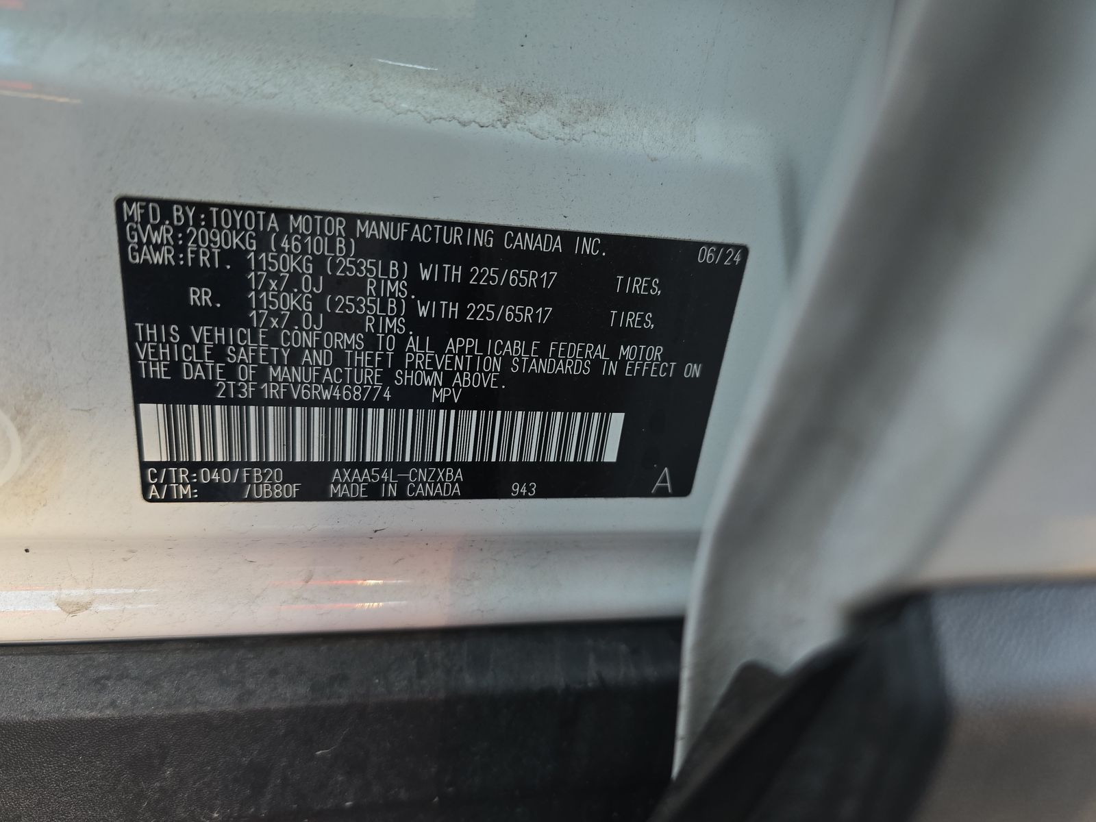 2024 Toyota RAV4 LE AWD