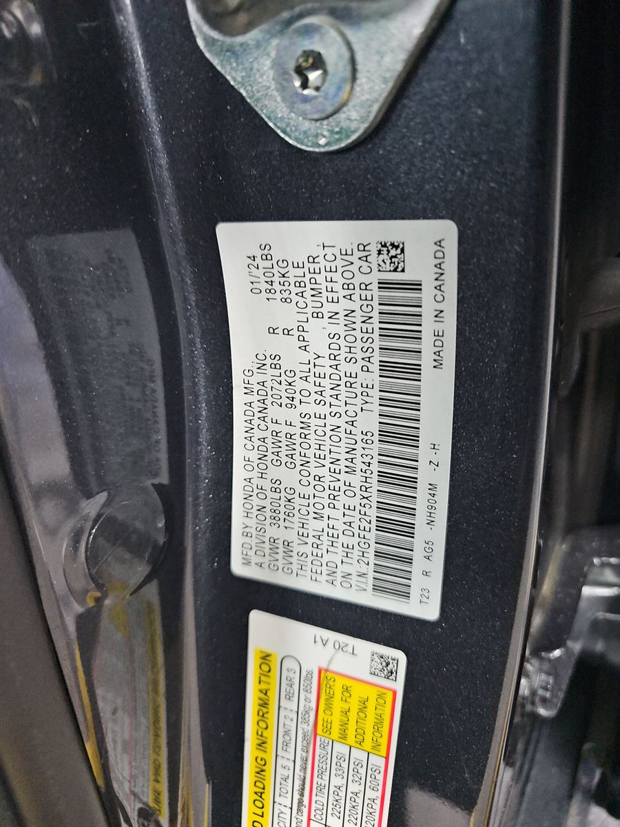 2024 Honda Civic Sport FWD