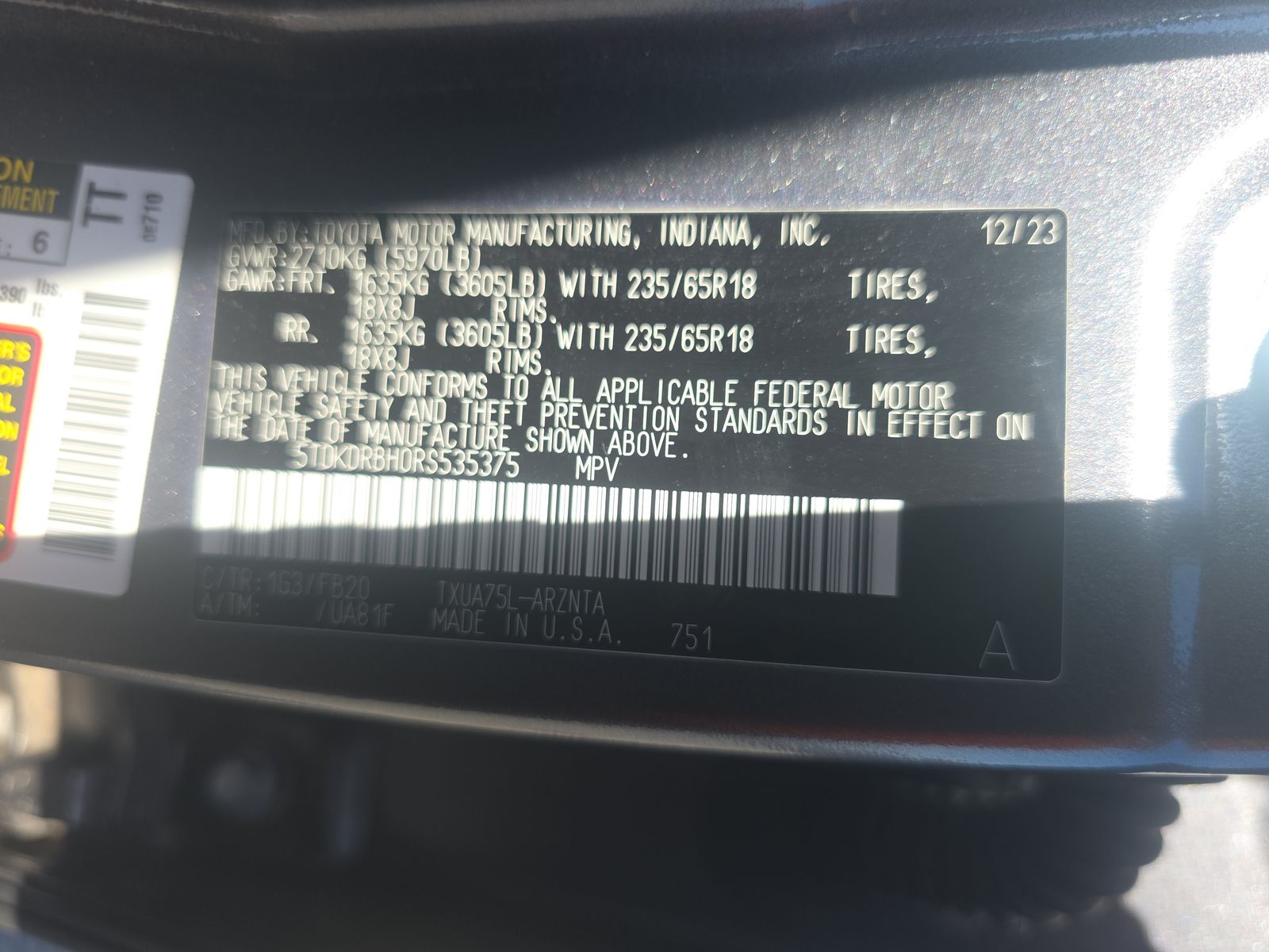 2024 Toyota Highlander LE AWD