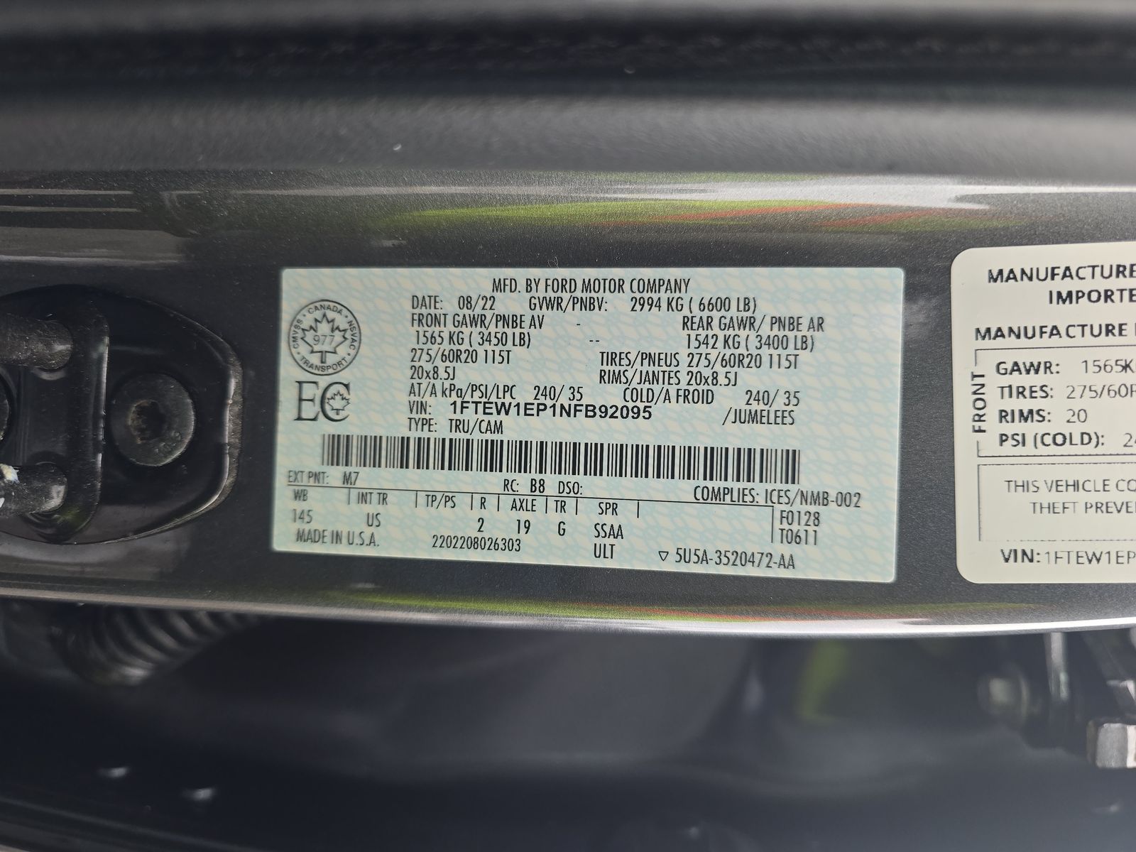 2022 Ford F-150 XLT AWD