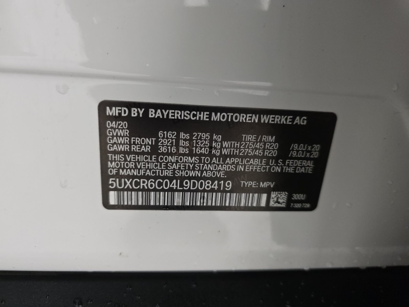 2020 BMW X5 xDrive40i AWD