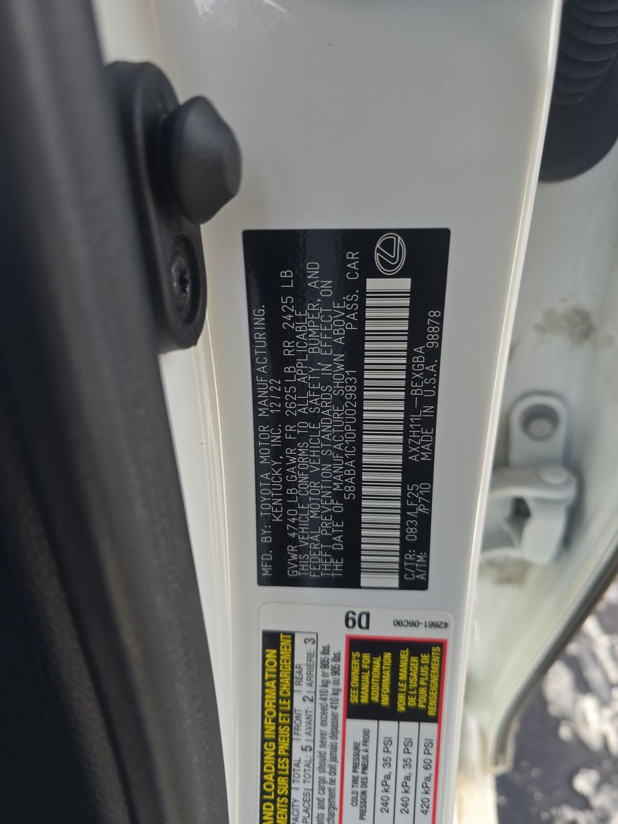 2023 Lexus ES ES 300h F SPORT Handling FWD