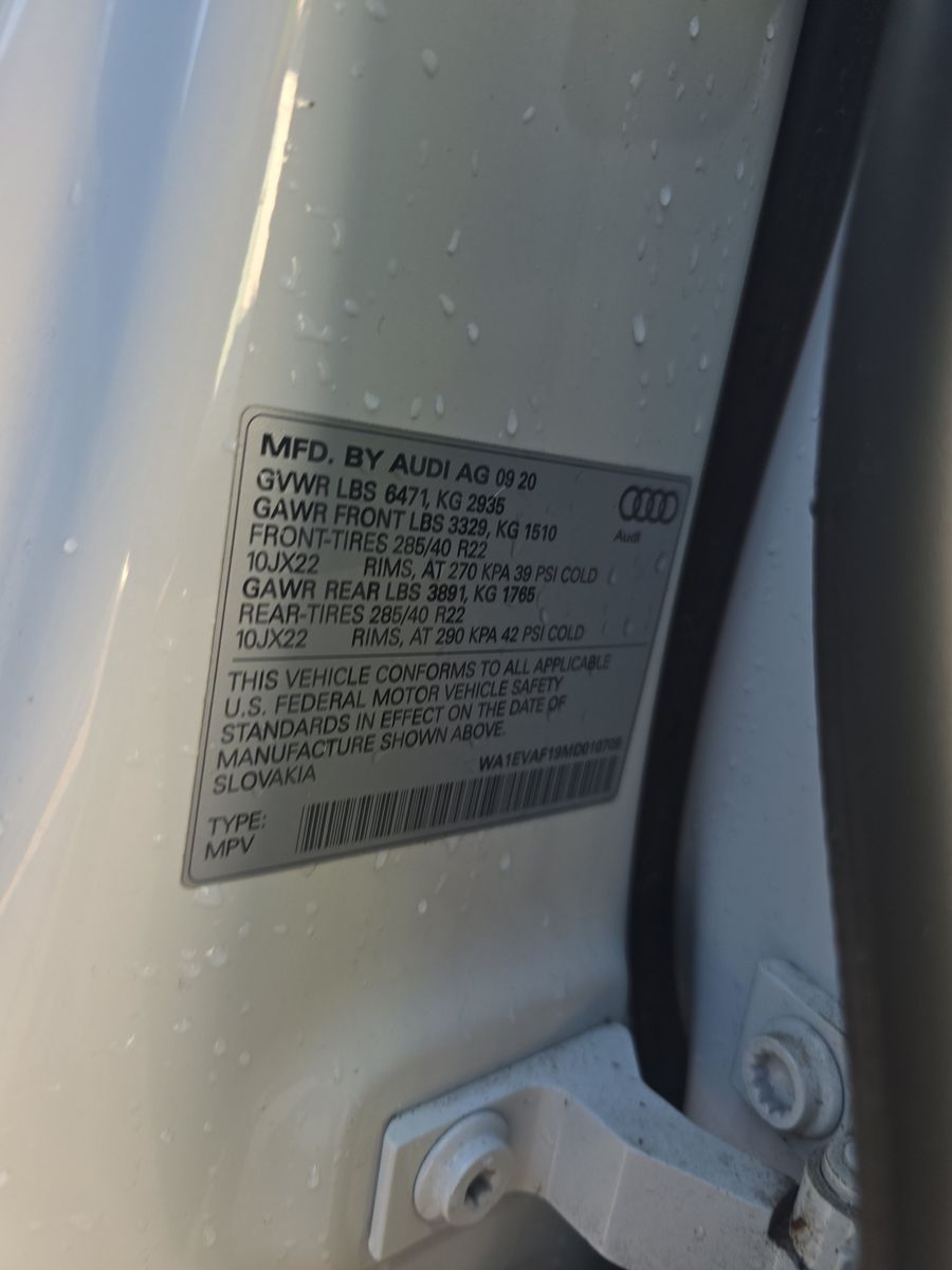 2021 Audi Q8 Premium Plus AWD