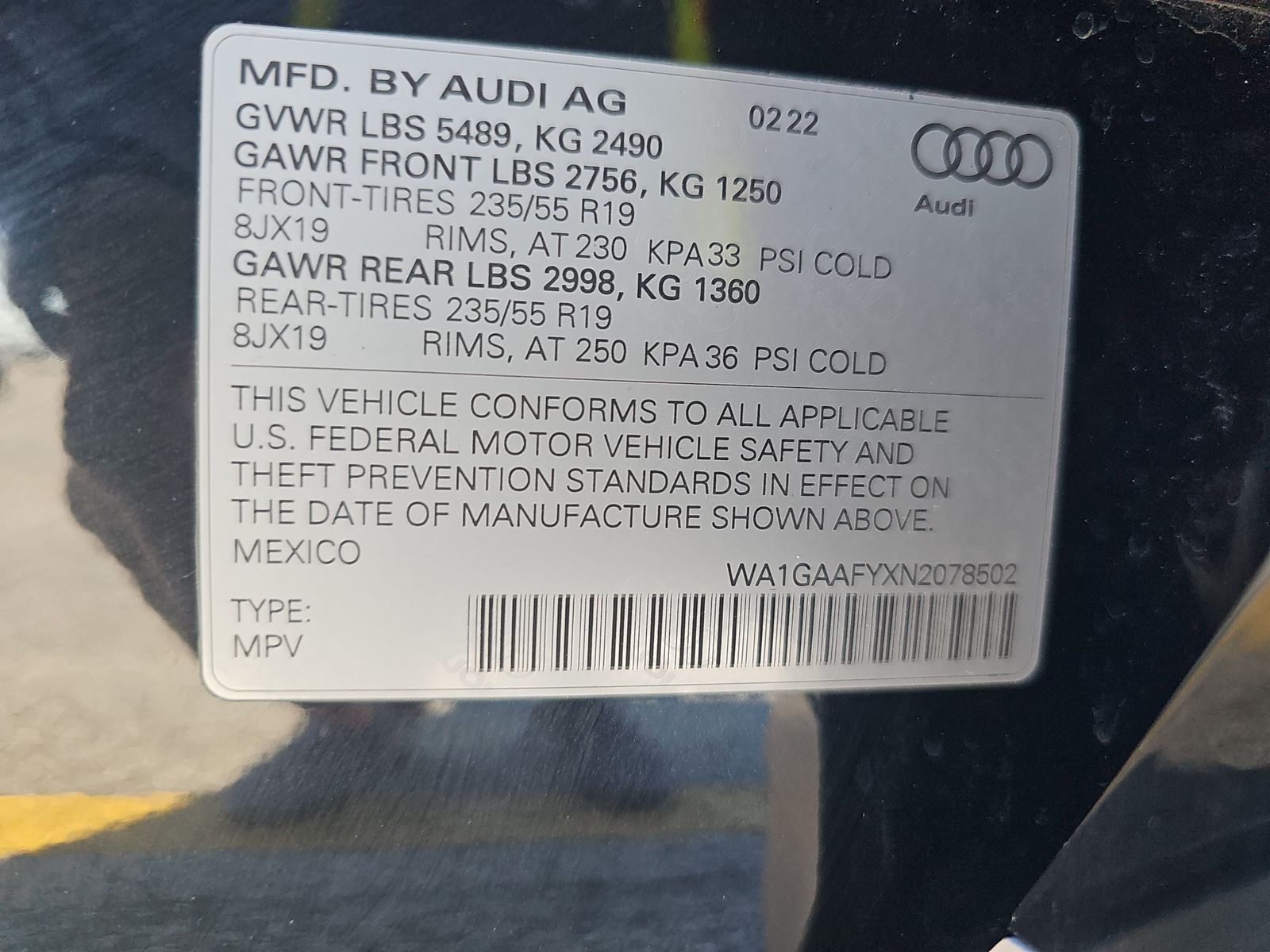 2022 Audi Q5 S line Premium AWD