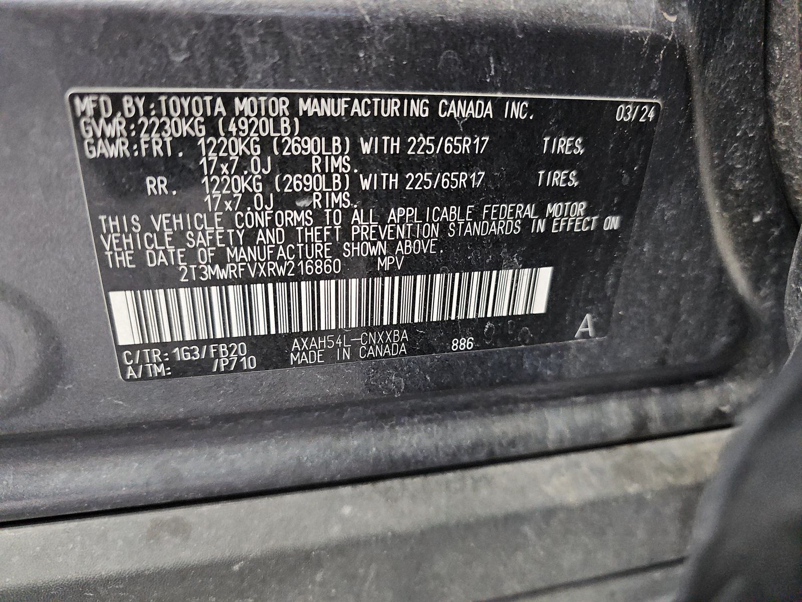 2024 Toyota RAV4 Hybrid LE AWD