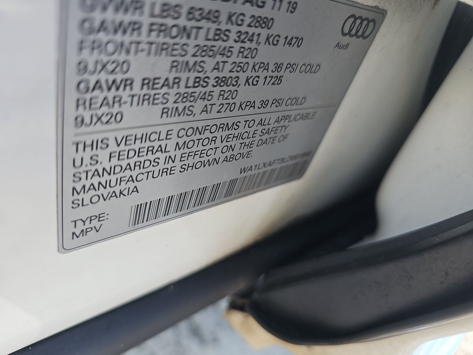 2020 Audi Q7 3.0T Premium Plus AWD