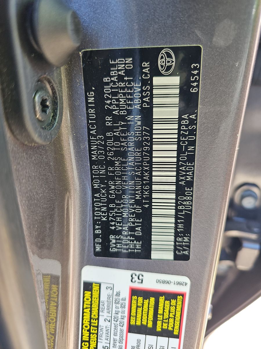 2023 Toyota Camry XSE FWD