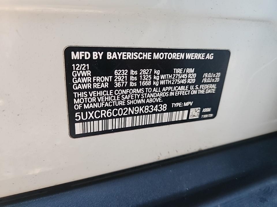 2022 BMW X5 xDrive40i AWD