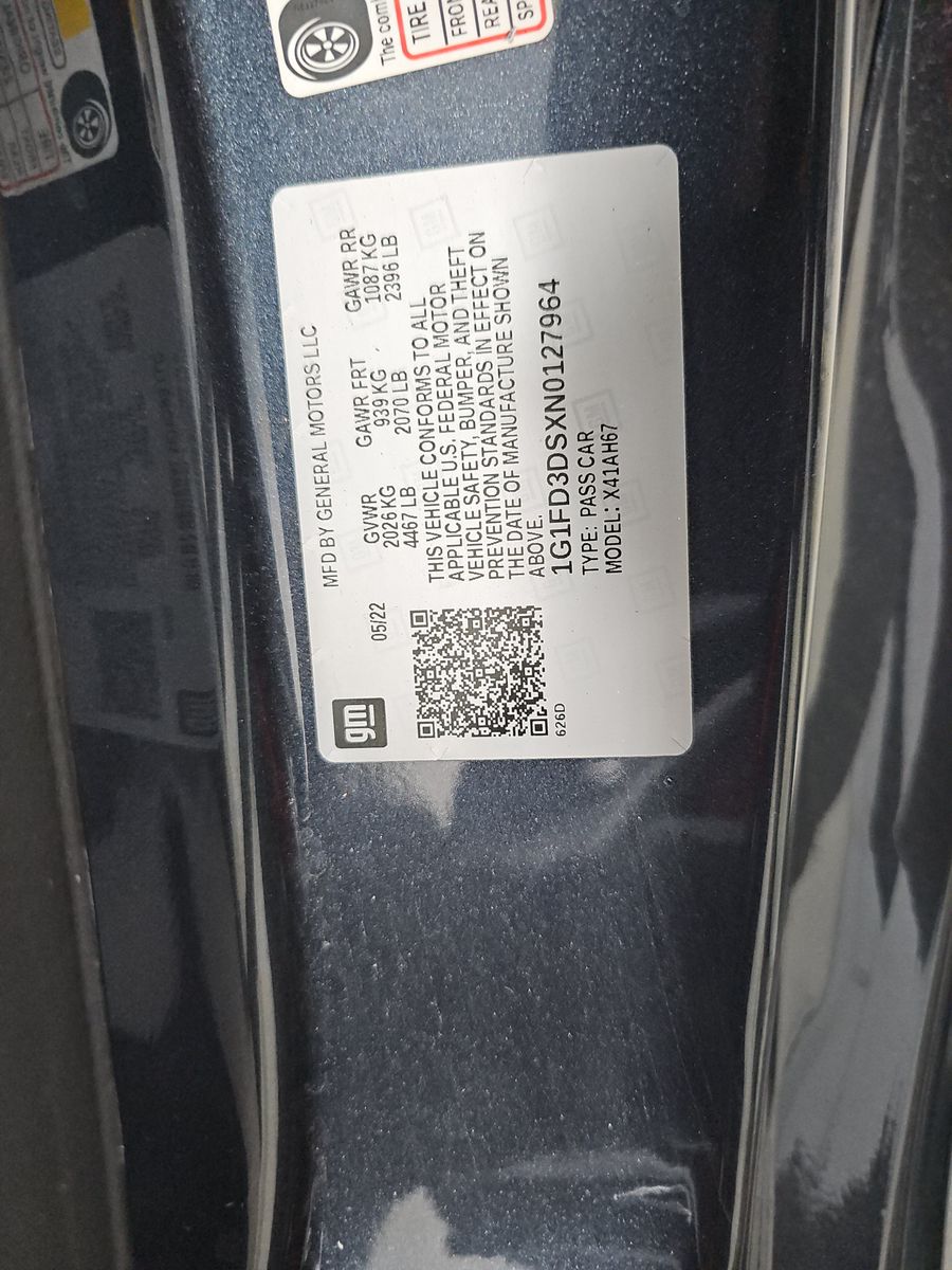 2022 Chevrolet Camaro 2LT RWD