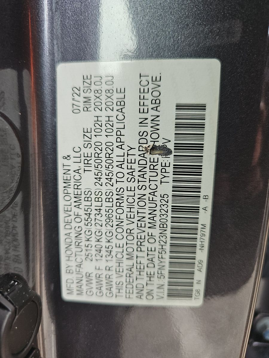 2022 Honda Pilot Special Edition FWD