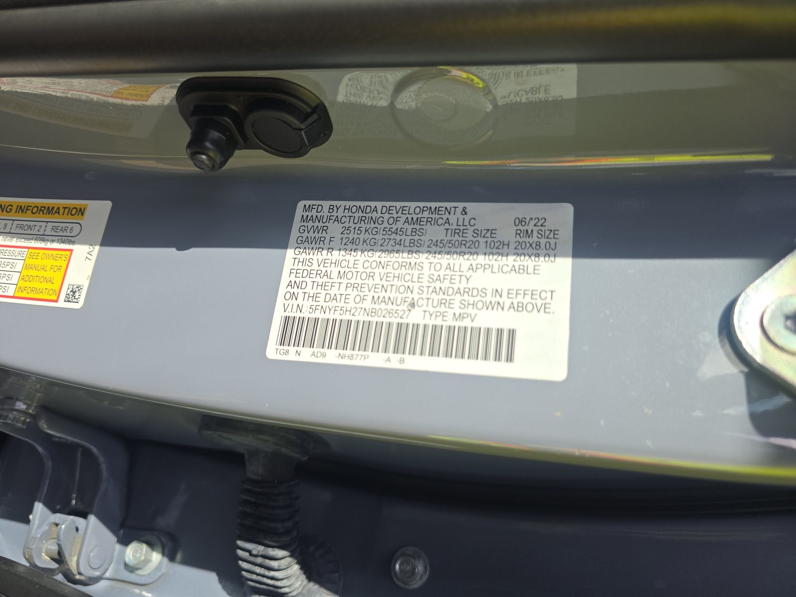 2022 Honda Pilot Special Edition FWD