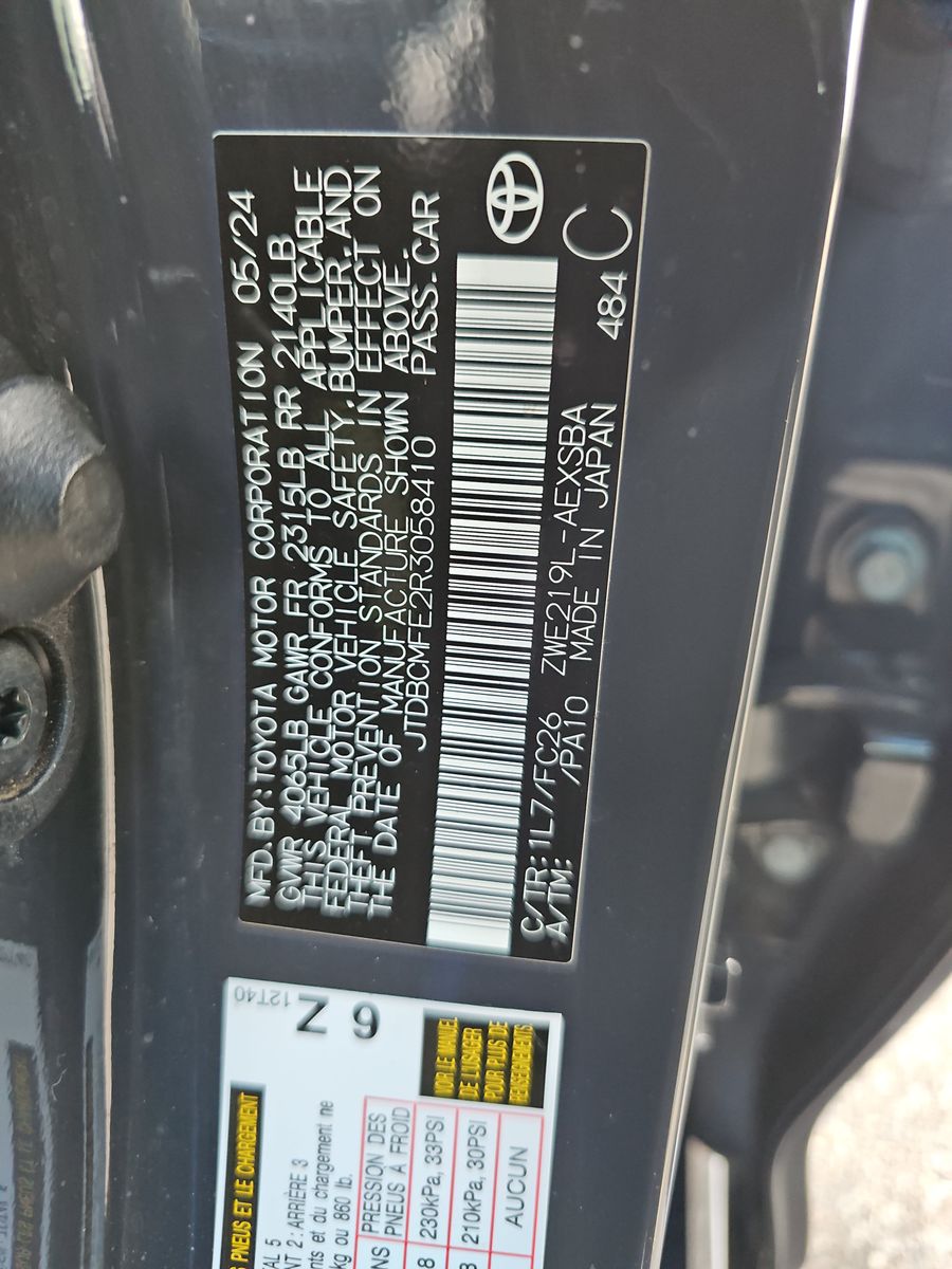 2024 Toyota Corolla Hybrid SE FWD