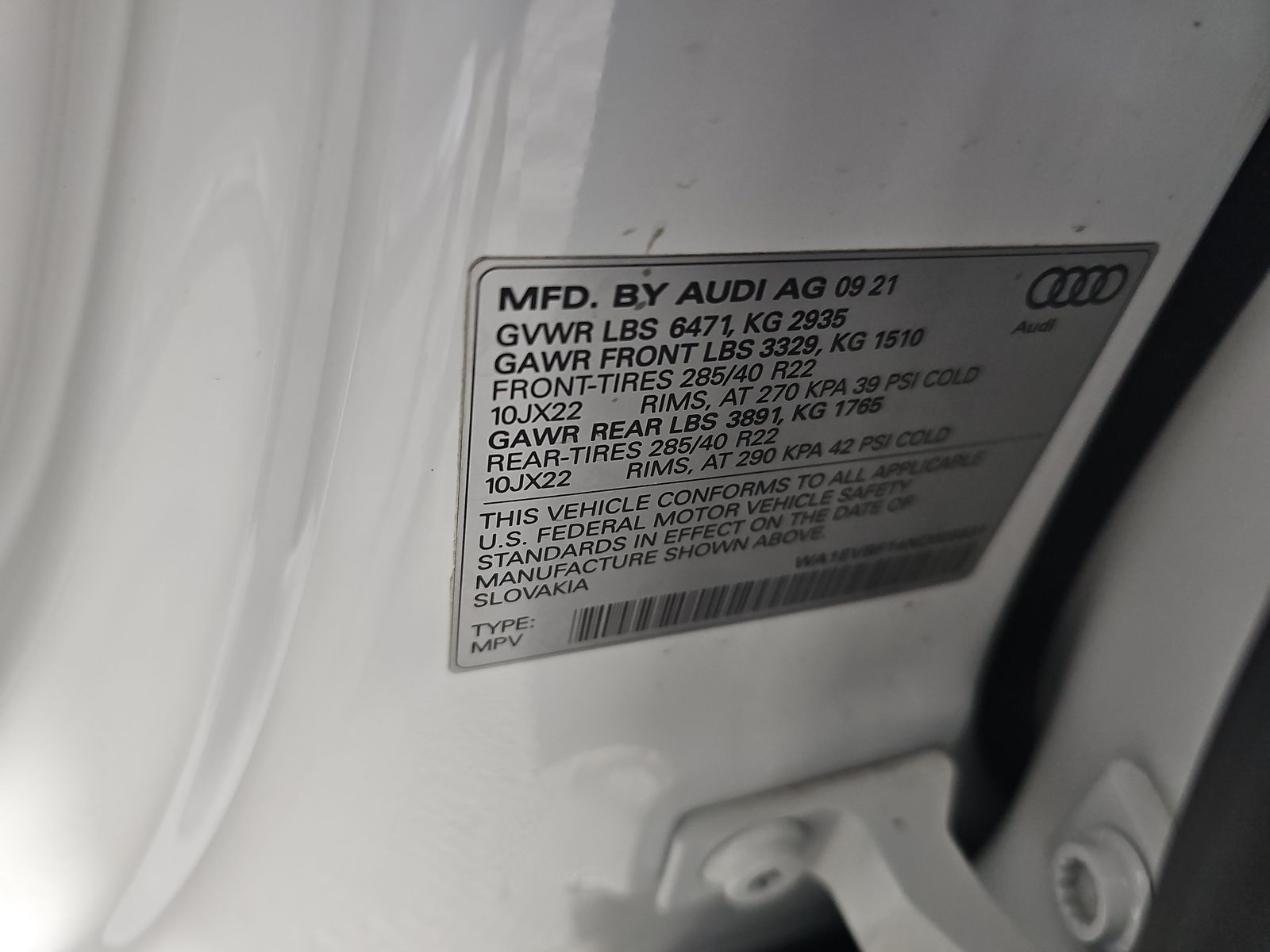 2022 Audi Q8 Premium Plus AWD