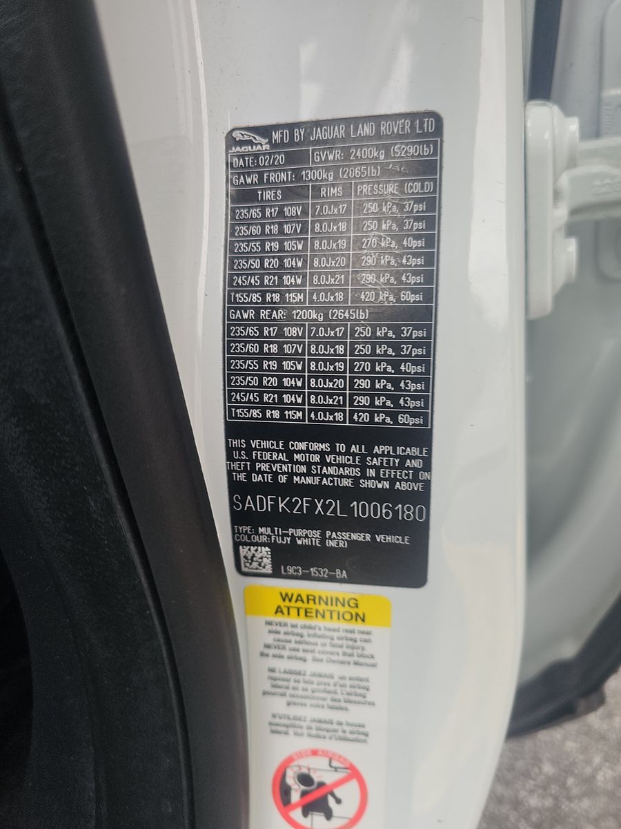 2020 Jaguar E-PACE Base AWD