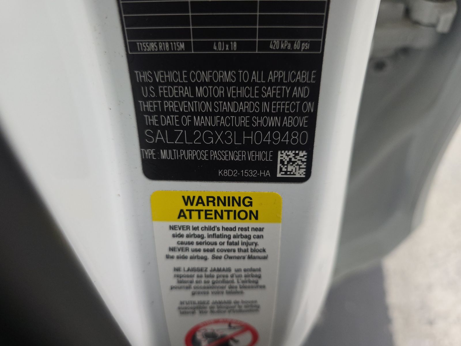 2020 Land Rover Range Rover Evoque R-Dynamic SE AWD