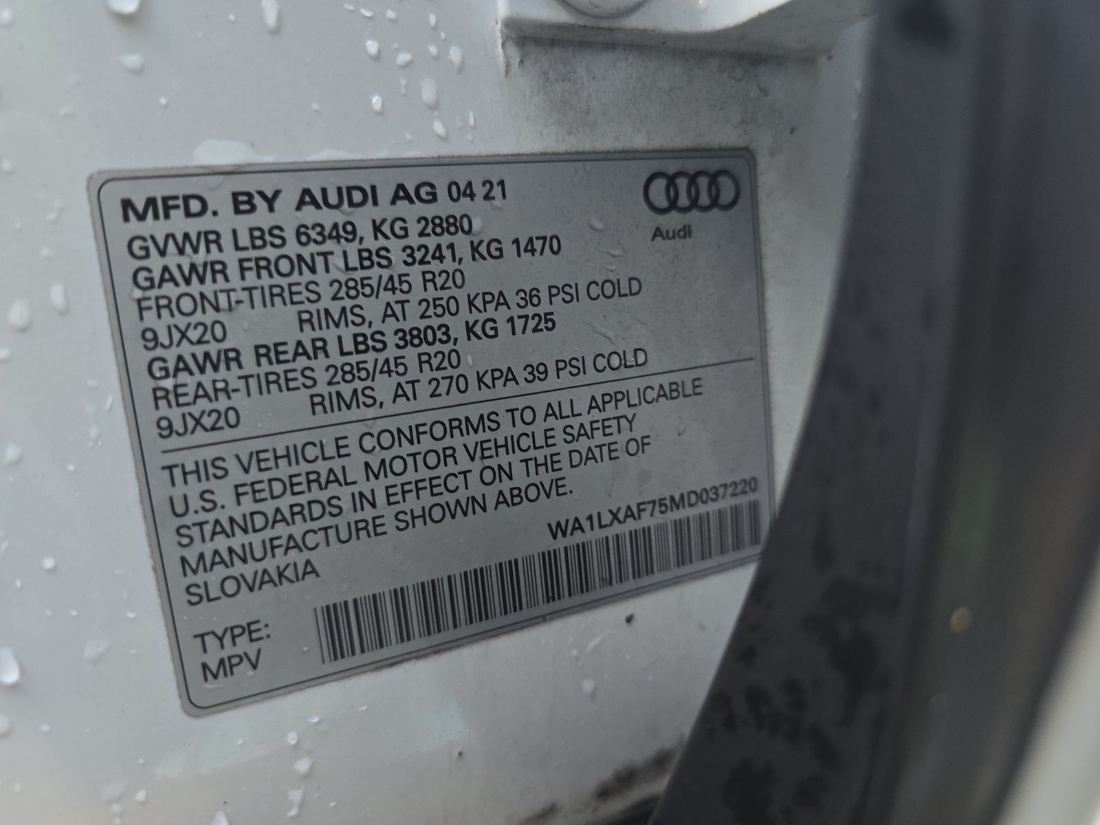 2021 Audi Q7 3.0T Premium Plus AWD