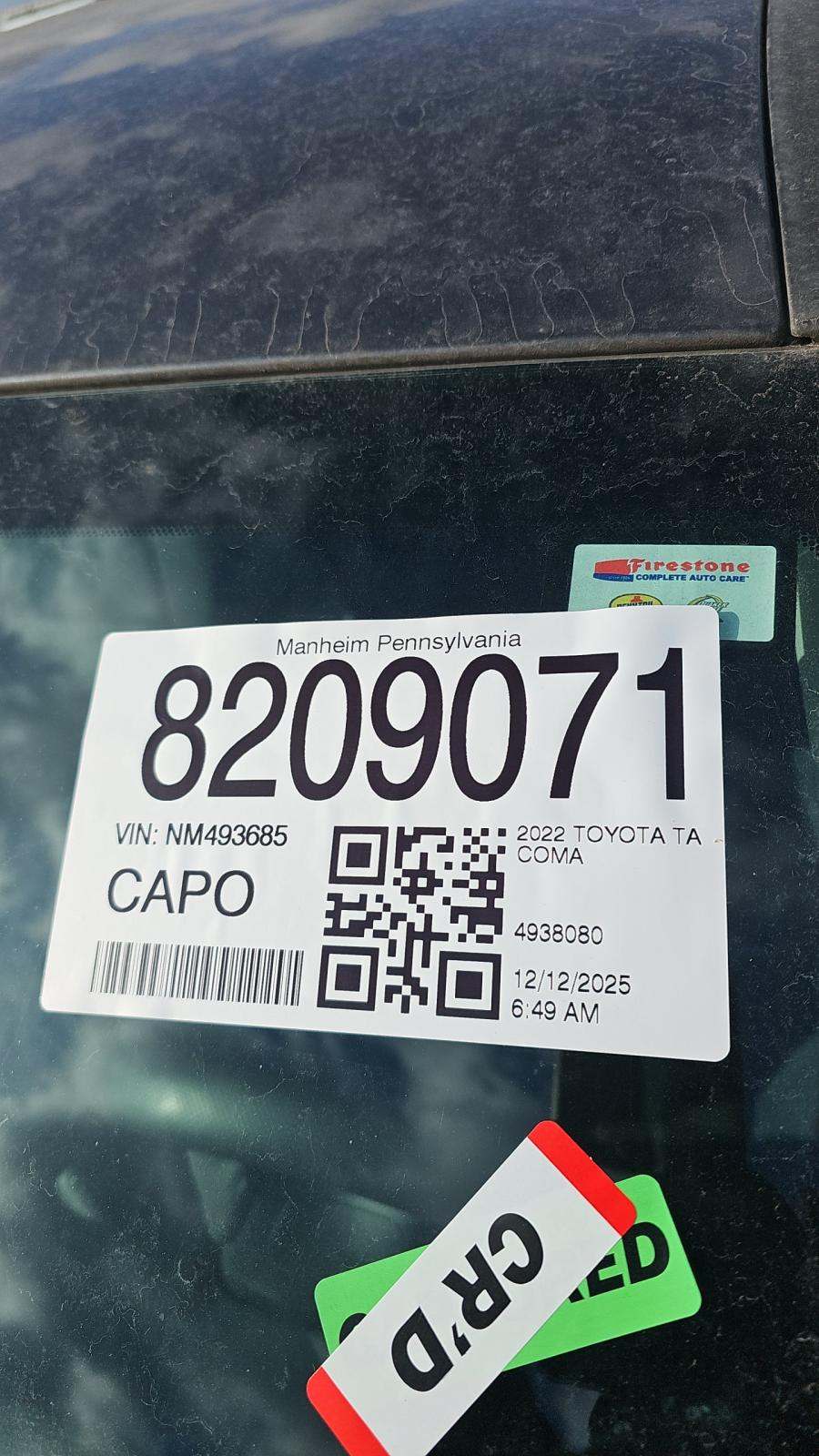 2022 Toyota Tacoma SR5 AWD