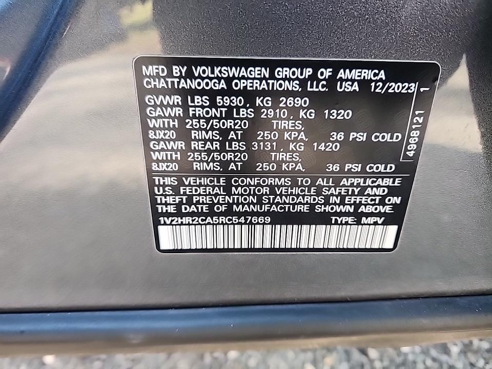 2024 Volkswagen Atlas 2.0T SE AWD