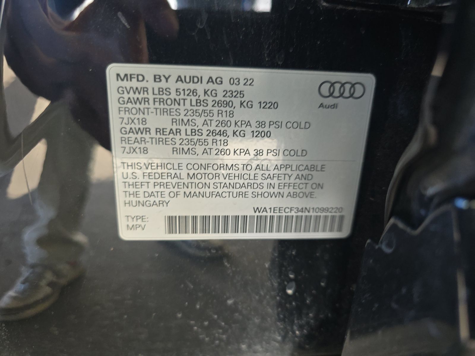 2022 Audi Q3 2.0T S line Premium Plus AWD