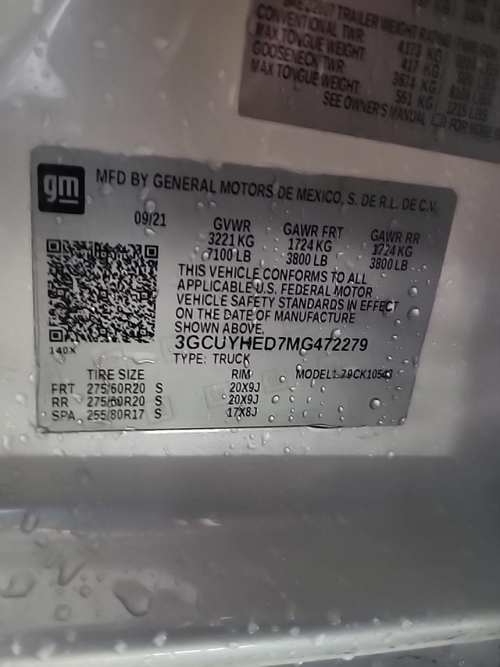 2021 Chevrolet Silverado 1500 High Country AWD