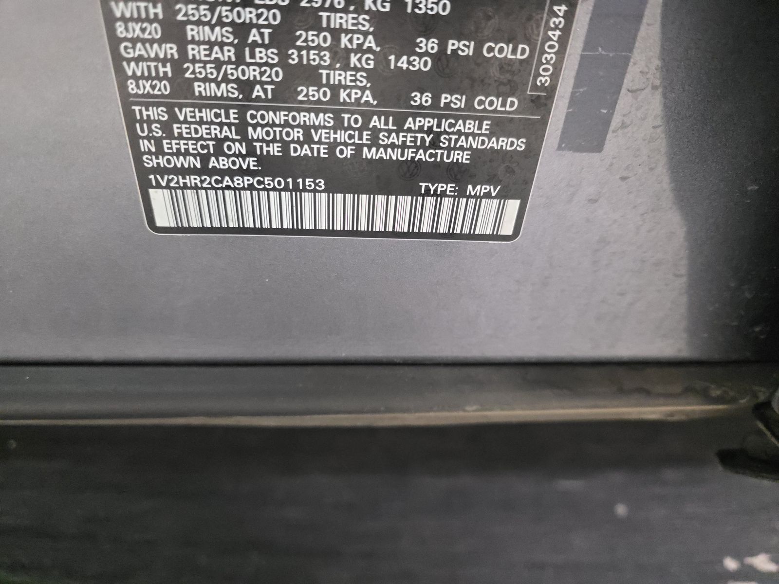 2023 Volkswagen Atlas 3.6L SE AWD