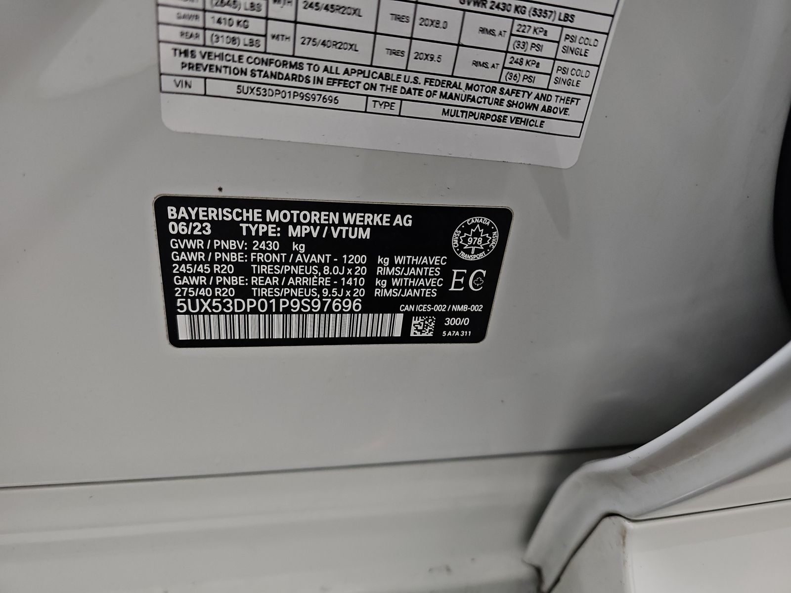 2023 BMW X3 xDrive30i AWD