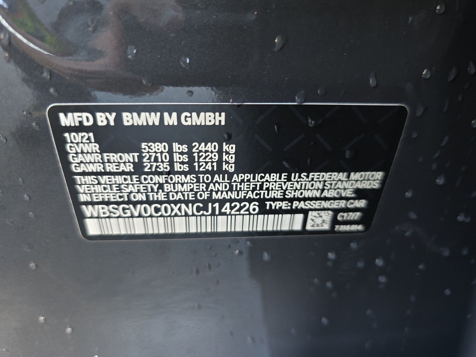 2022 BMW M8 Competition AWD