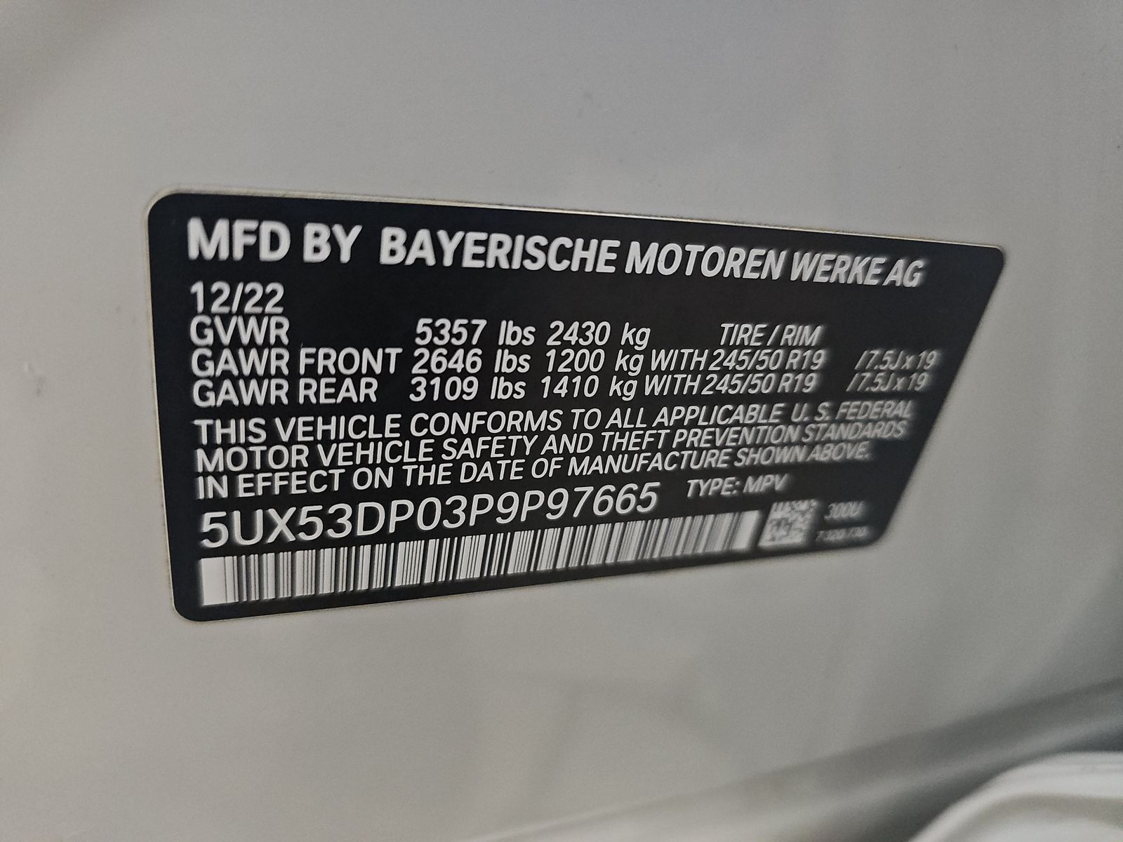 2023 BMW X3 xDrive30i AWD