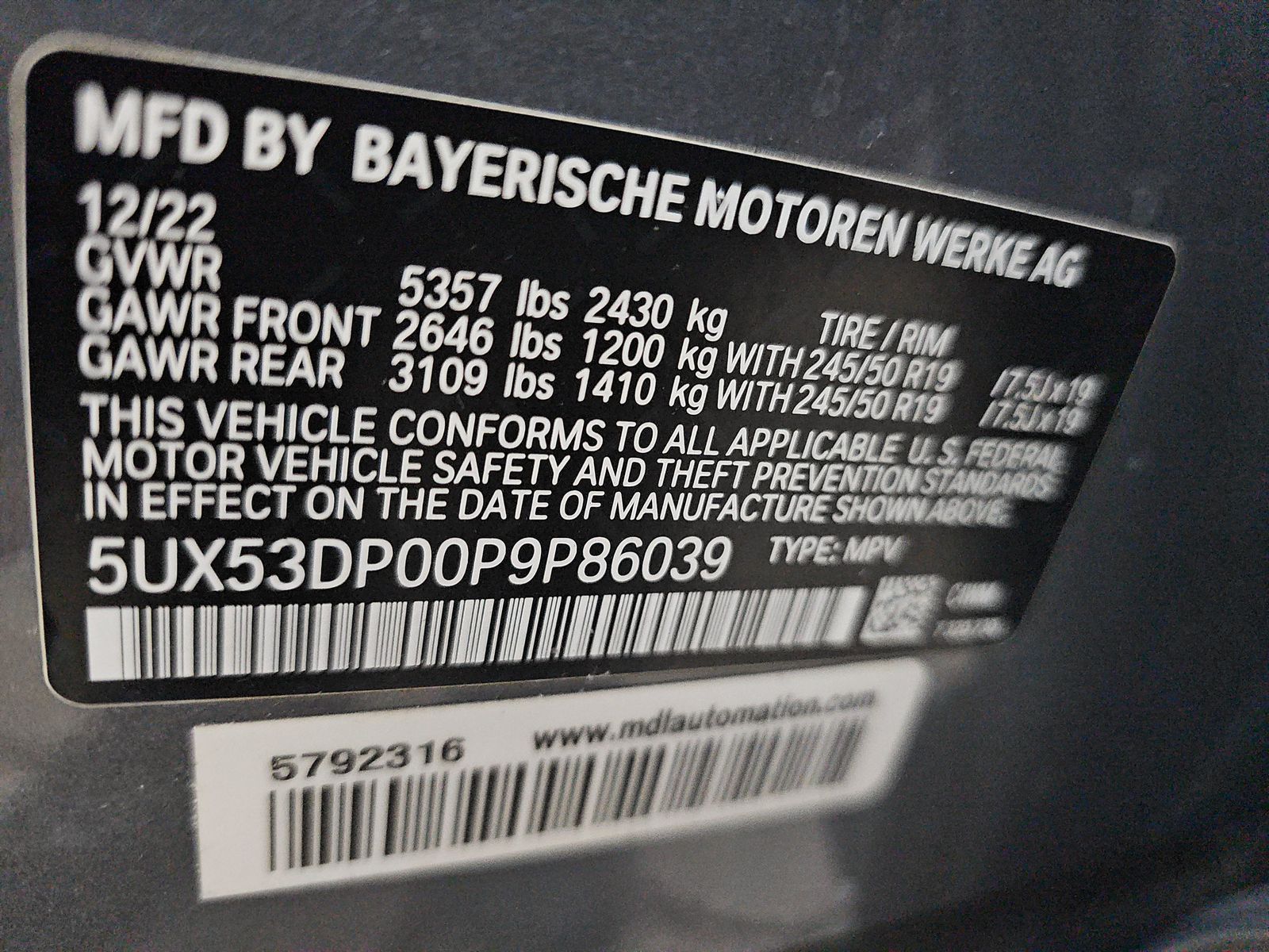 2023 BMW X3 xDrive30i AWD