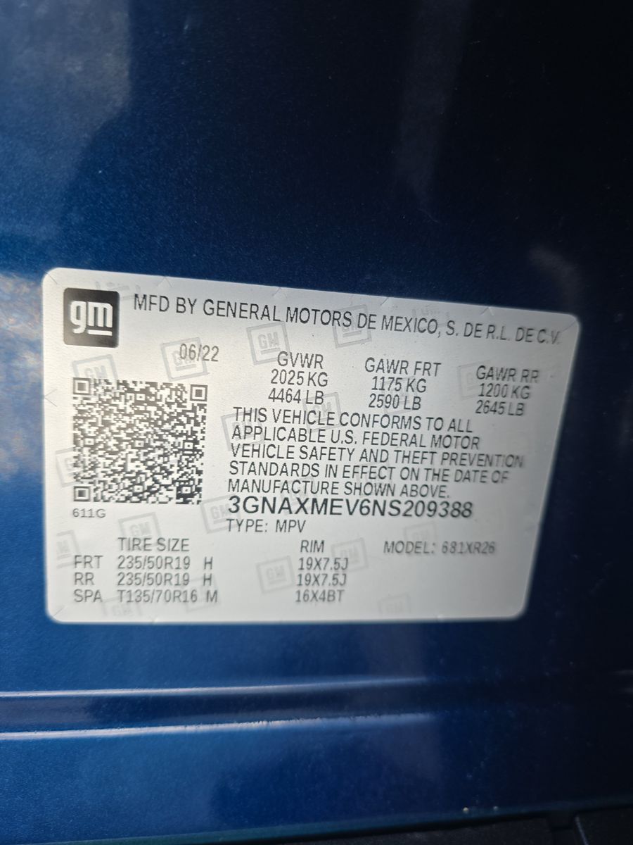 2022 Chevrolet Equinox RS FWD