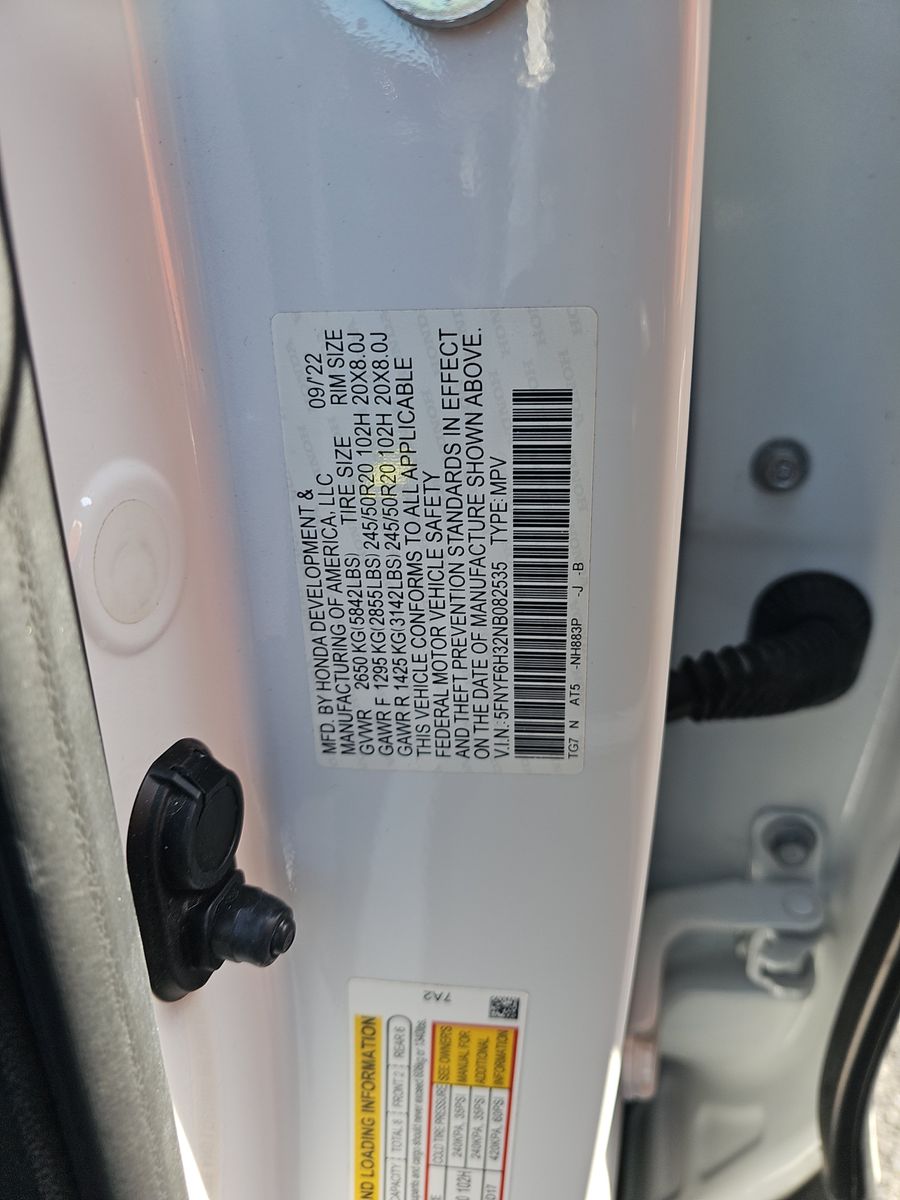 2022 Honda Pilot Sport AWD