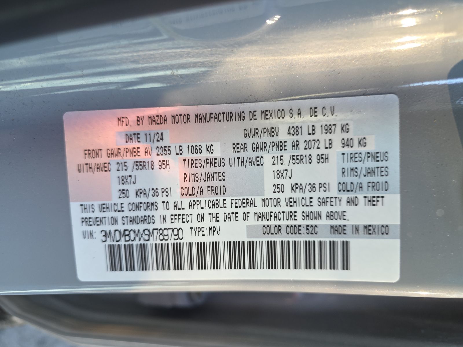 2025 MAZDA CX-30 2.5 S Preferred Package AWD